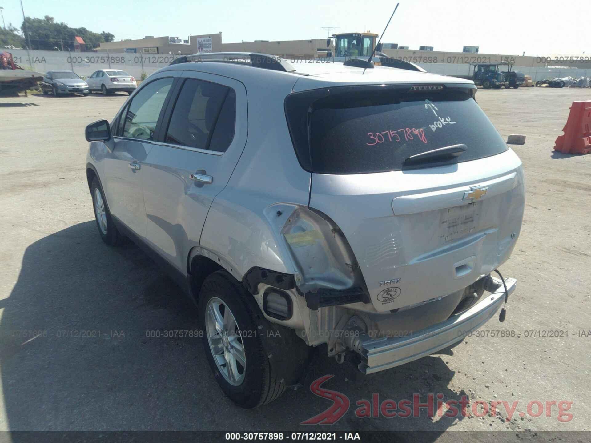 3GNCJLSBXHL274838 2017 CHEVROLET TRAX