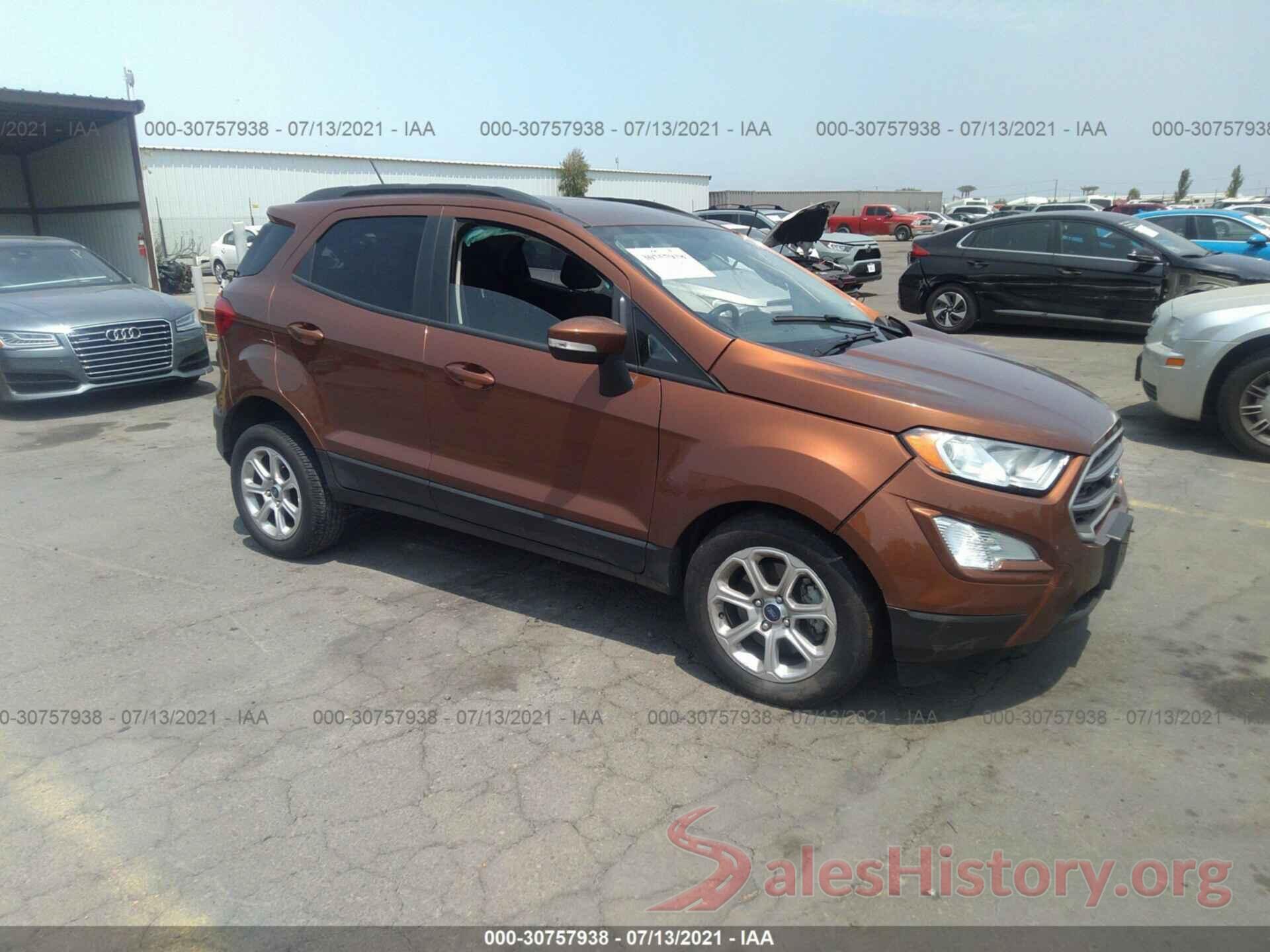 MAJ3S2GE0KC299498 2019 FORD ECOSPORT