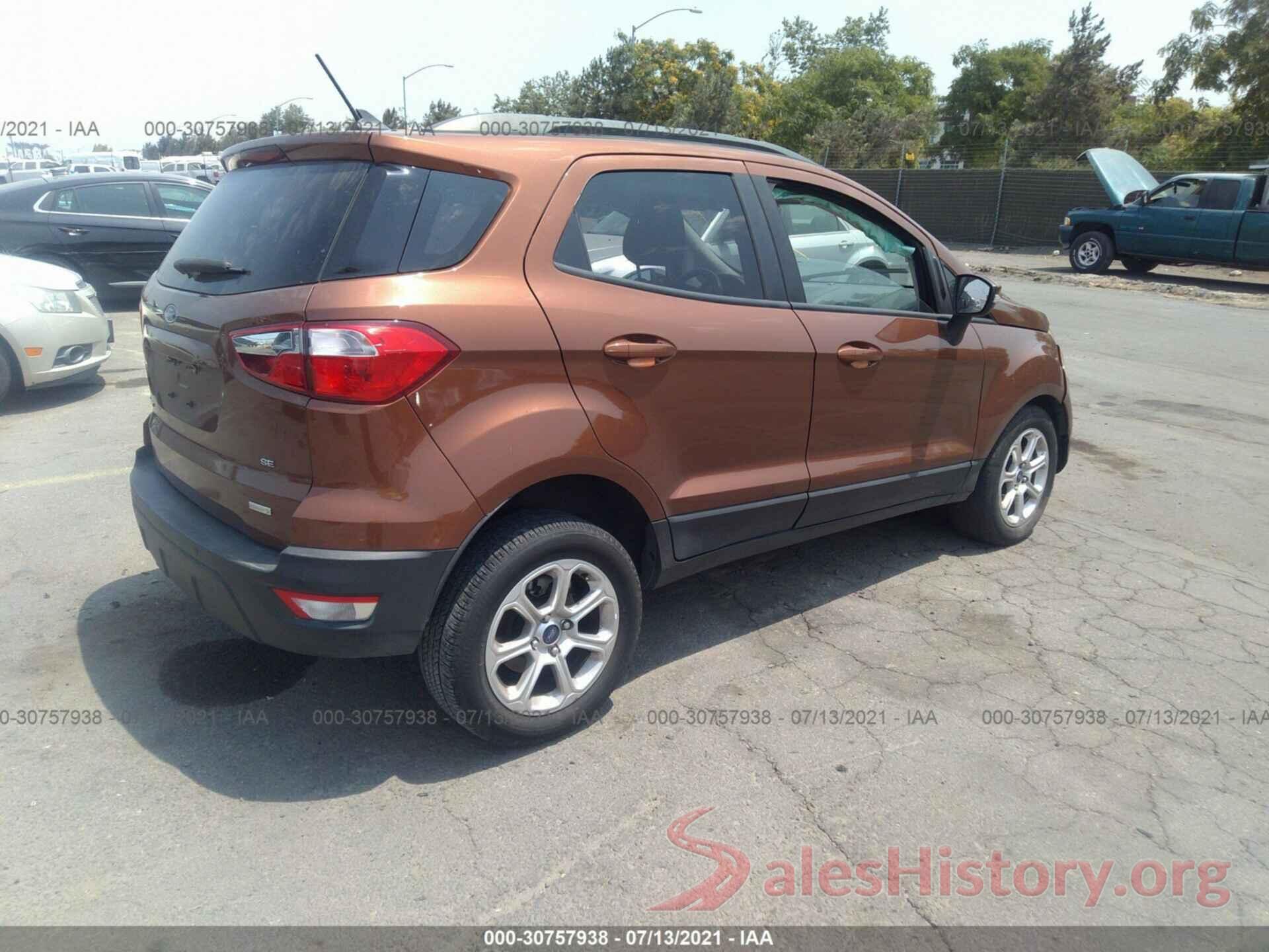 MAJ3S2GE0KC299498 2019 FORD ECOSPORT