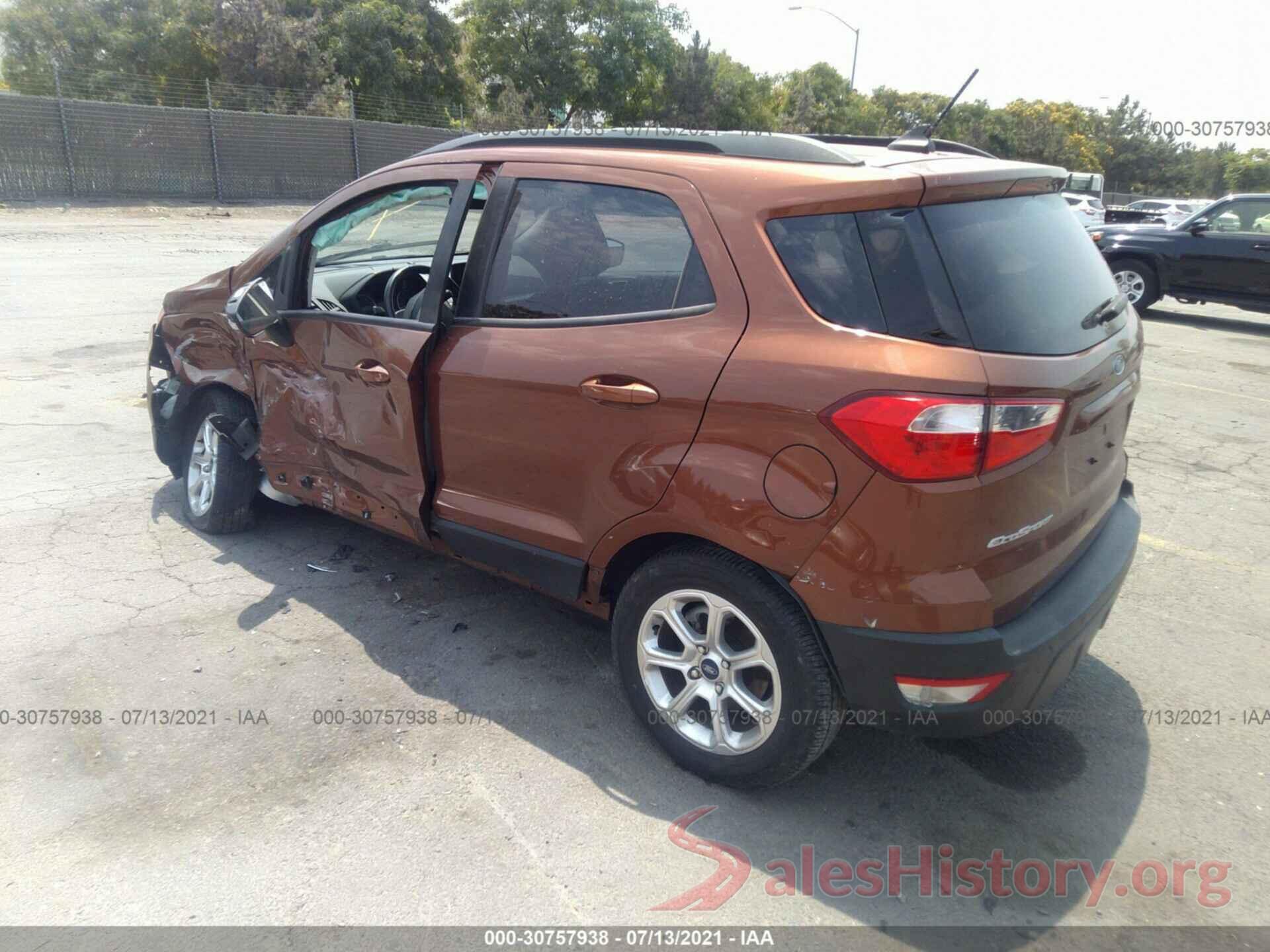 MAJ3S2GE0KC299498 2019 FORD ECOSPORT