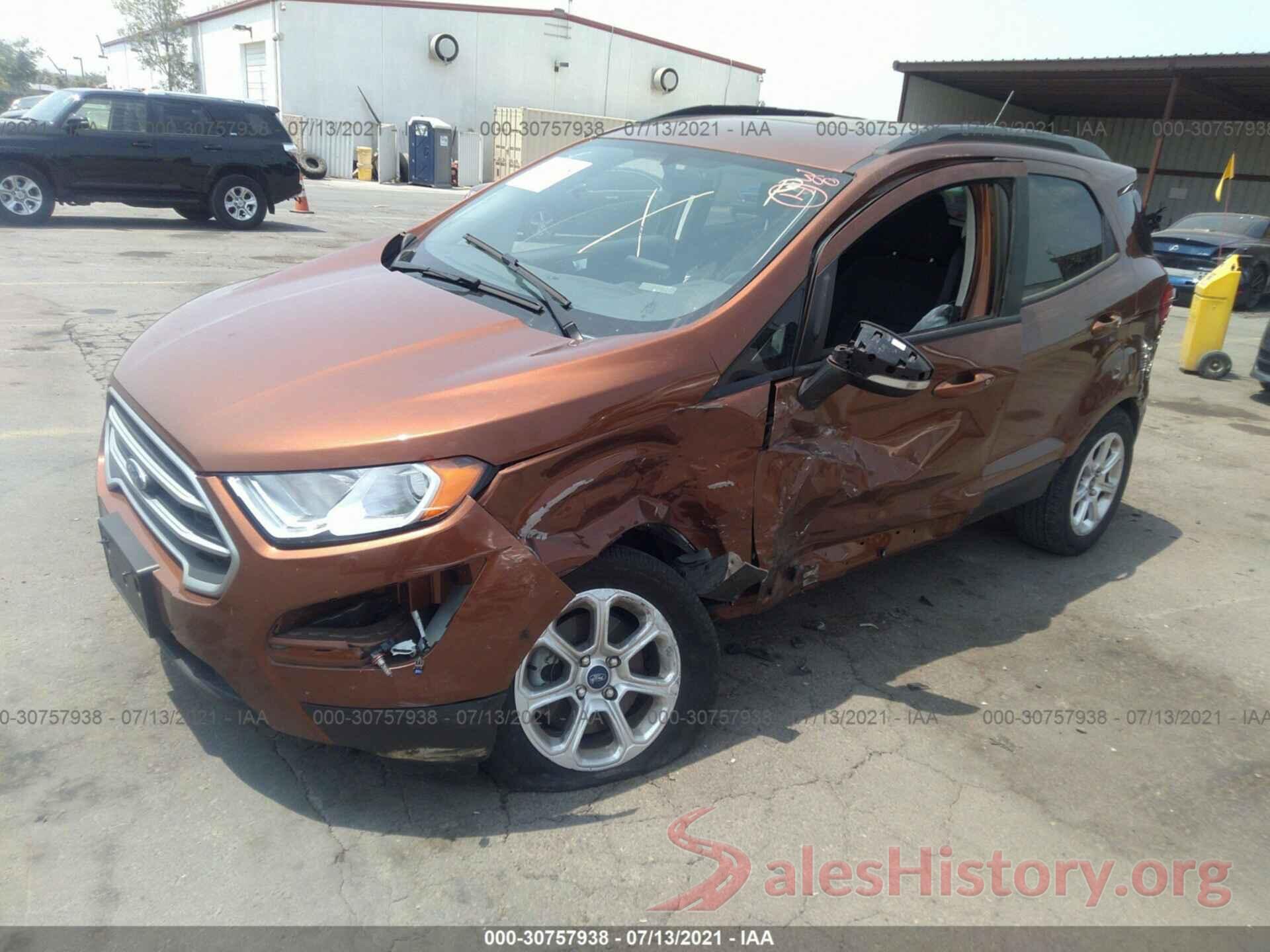 MAJ3S2GE0KC299498 2019 FORD ECOSPORT