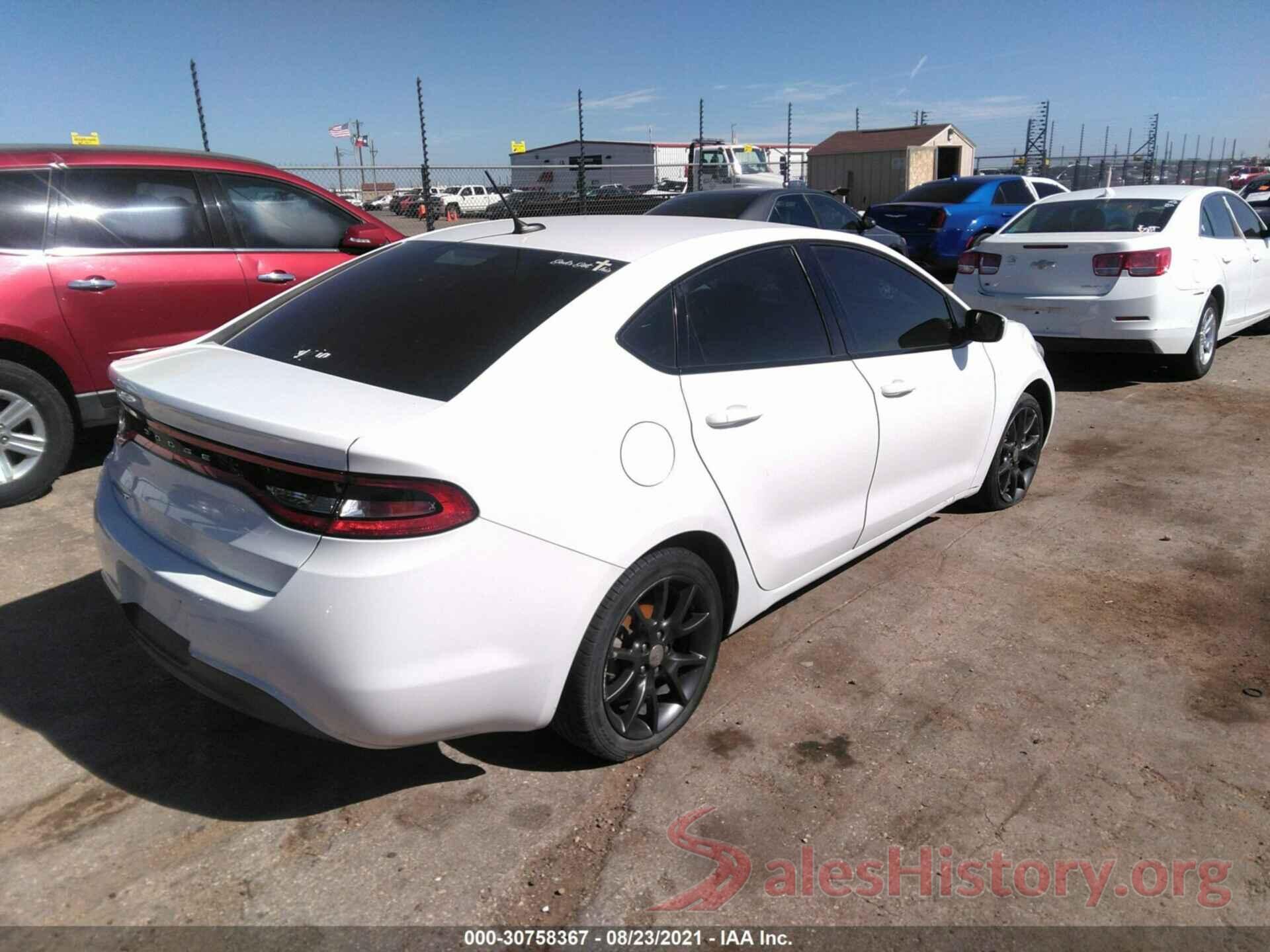 1C3CDFAAXGD606778 2016 DODGE DART