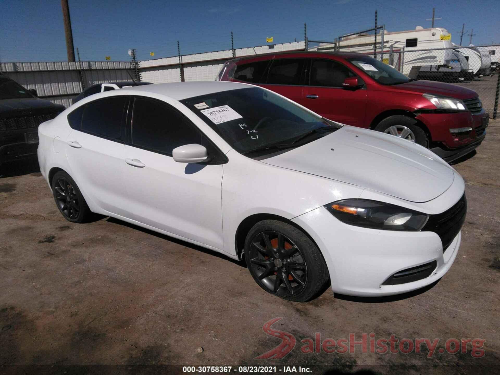 1C3CDFAAXGD606778 2016 DODGE DART