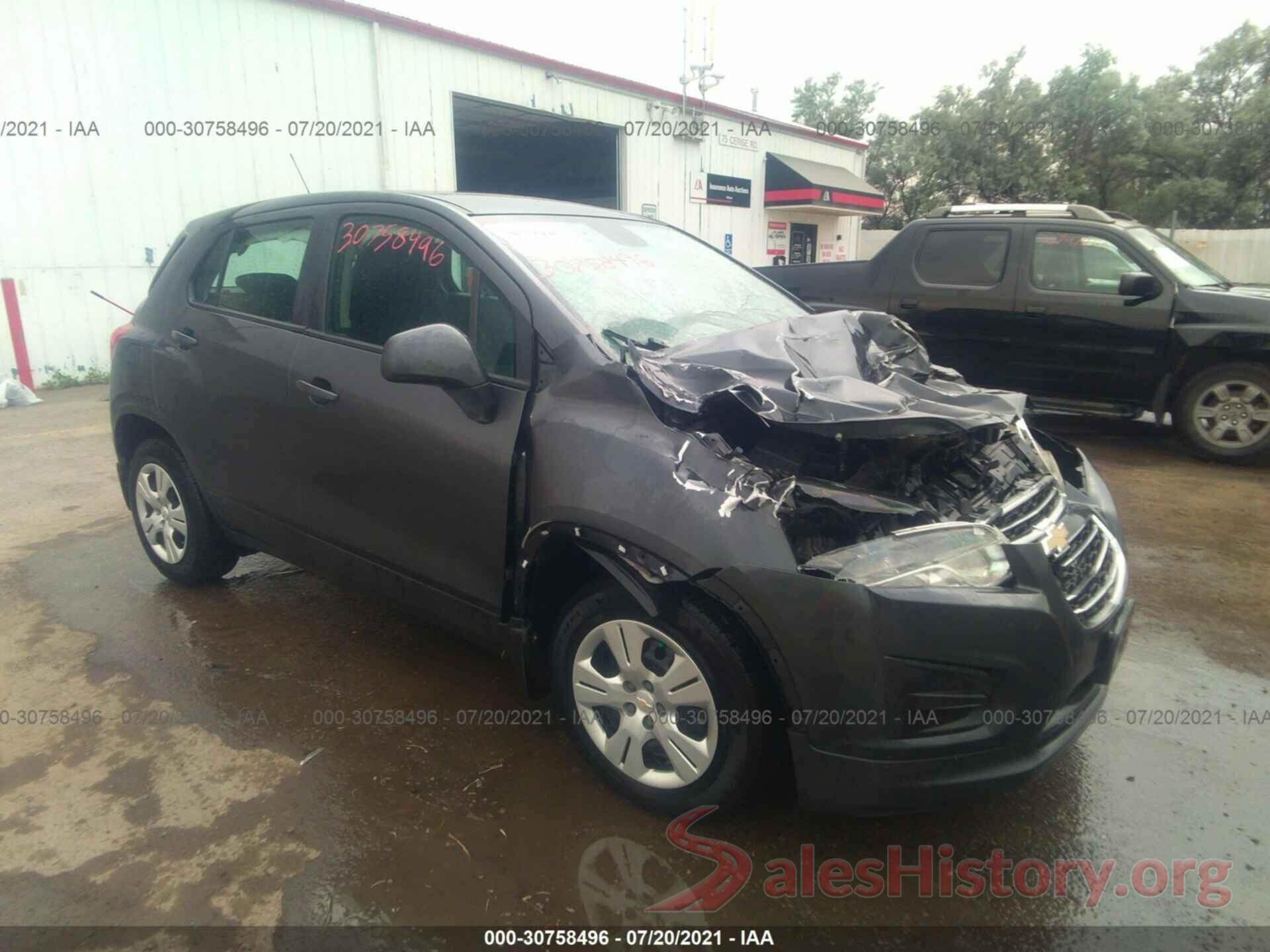 3GNCJKSB8GL155095 2016 CHEVROLET TRAX