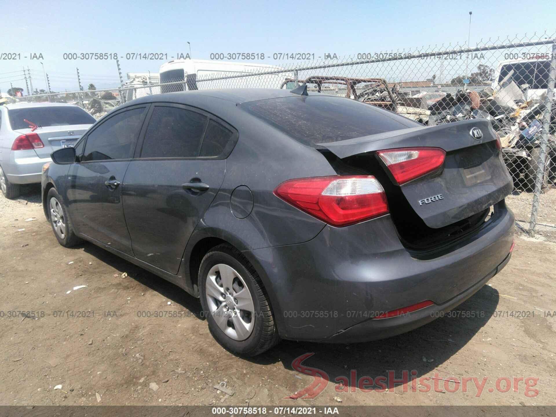 KNAFK4A63G5482942 2016 KIA FORTE