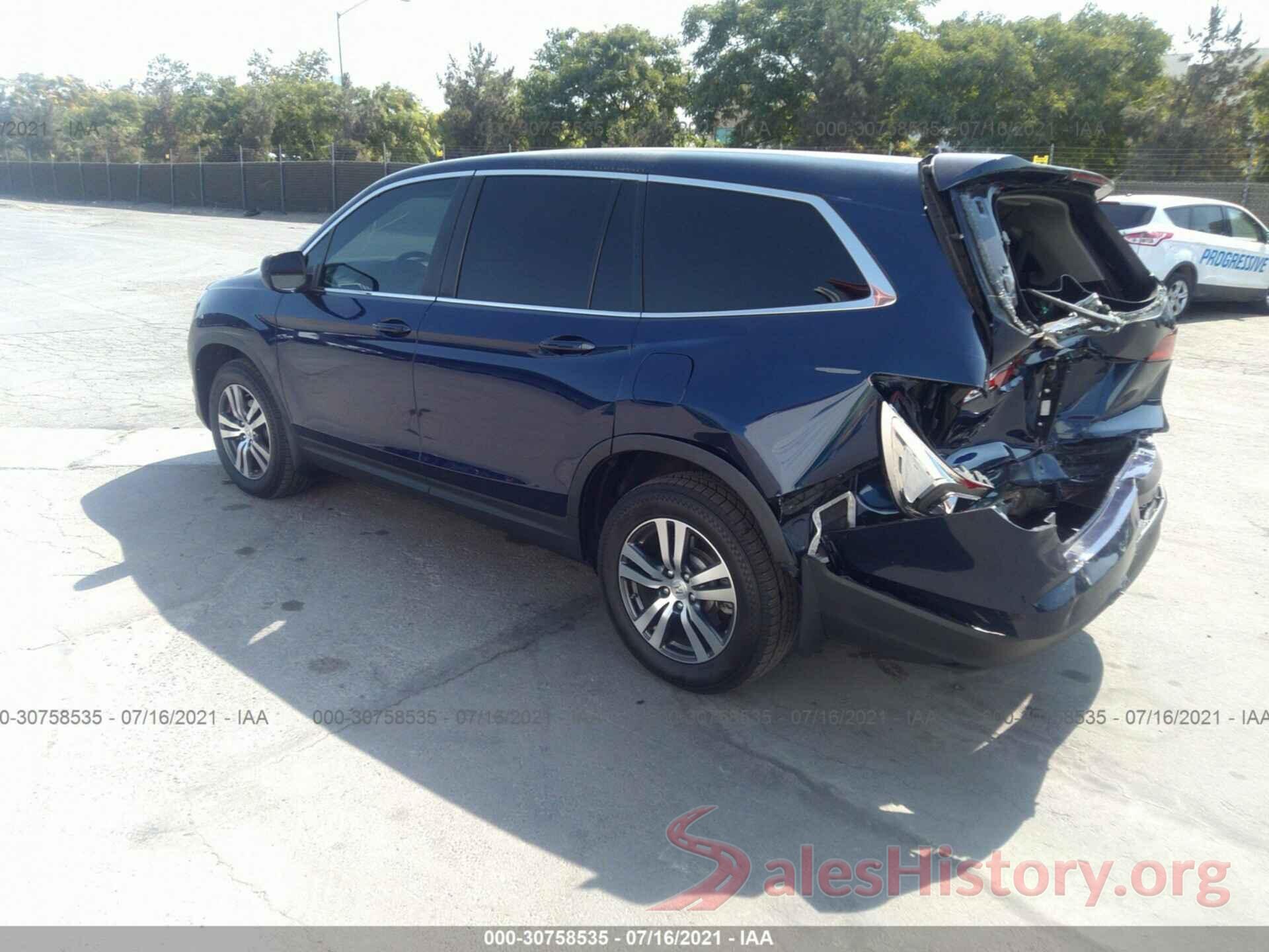 5FNYF5H81HB028167 2017 HONDA PILOT