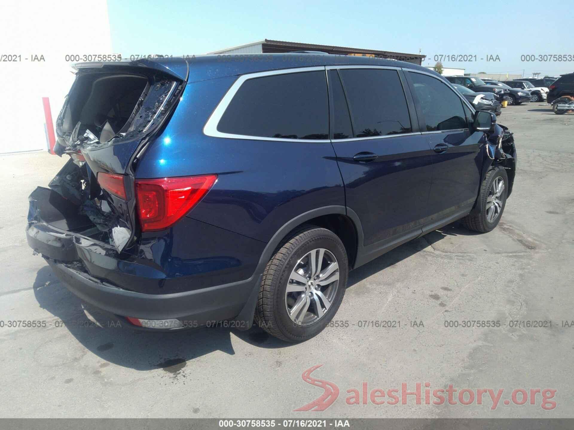 5FNYF5H81HB028167 2017 HONDA PILOT