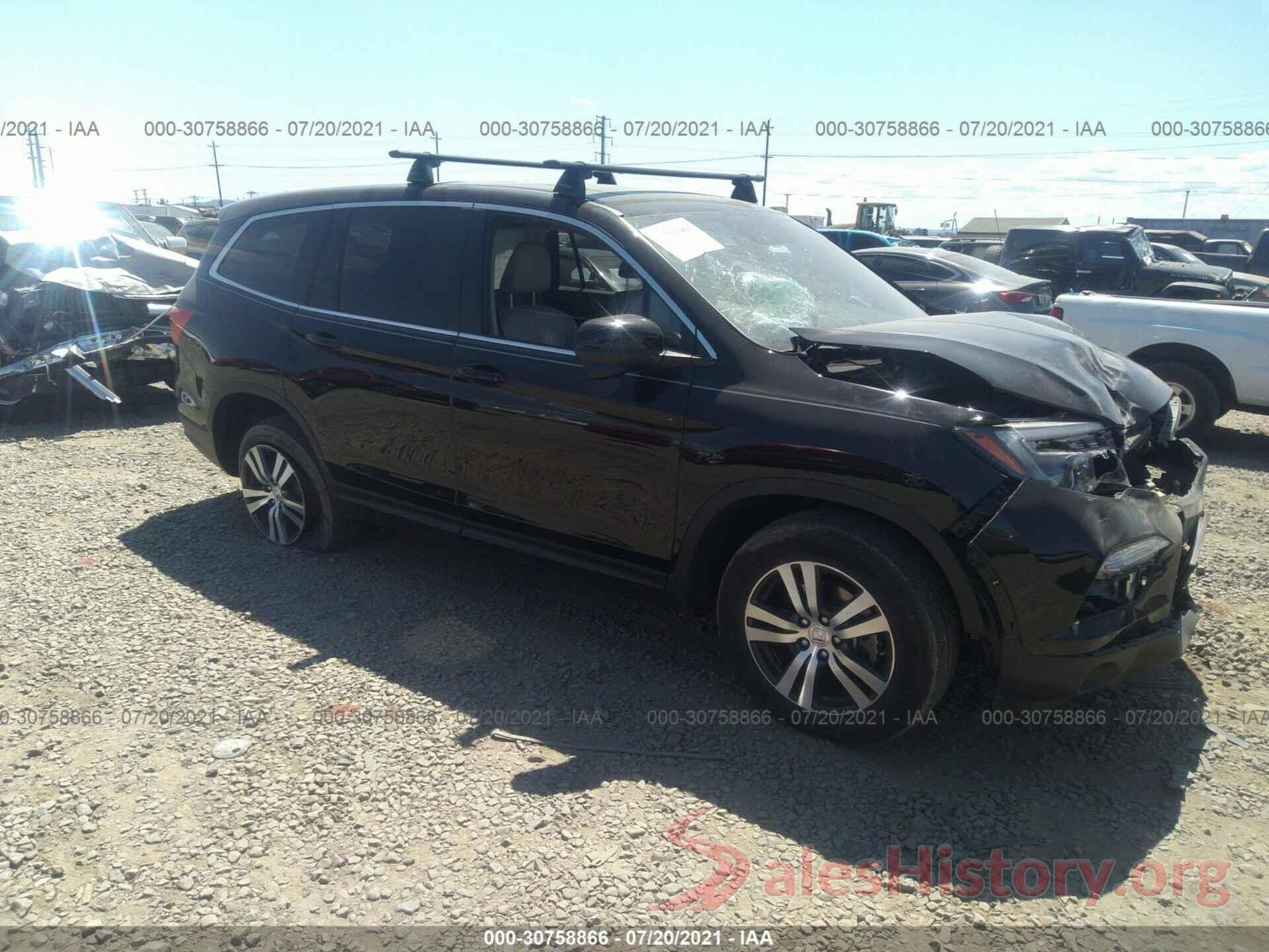 5FNYF6H65HB100394 2017 HONDA PILOT