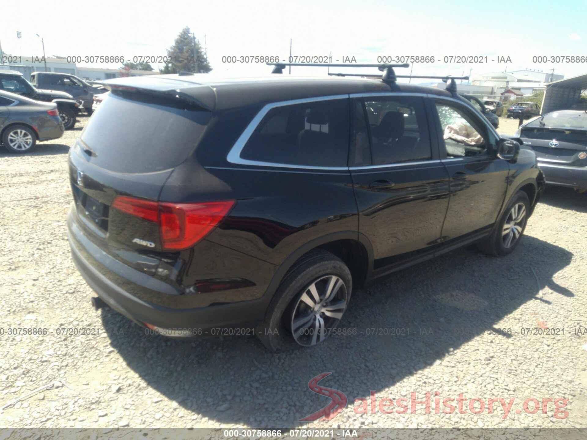 5FNYF6H65HB100394 2017 HONDA PILOT