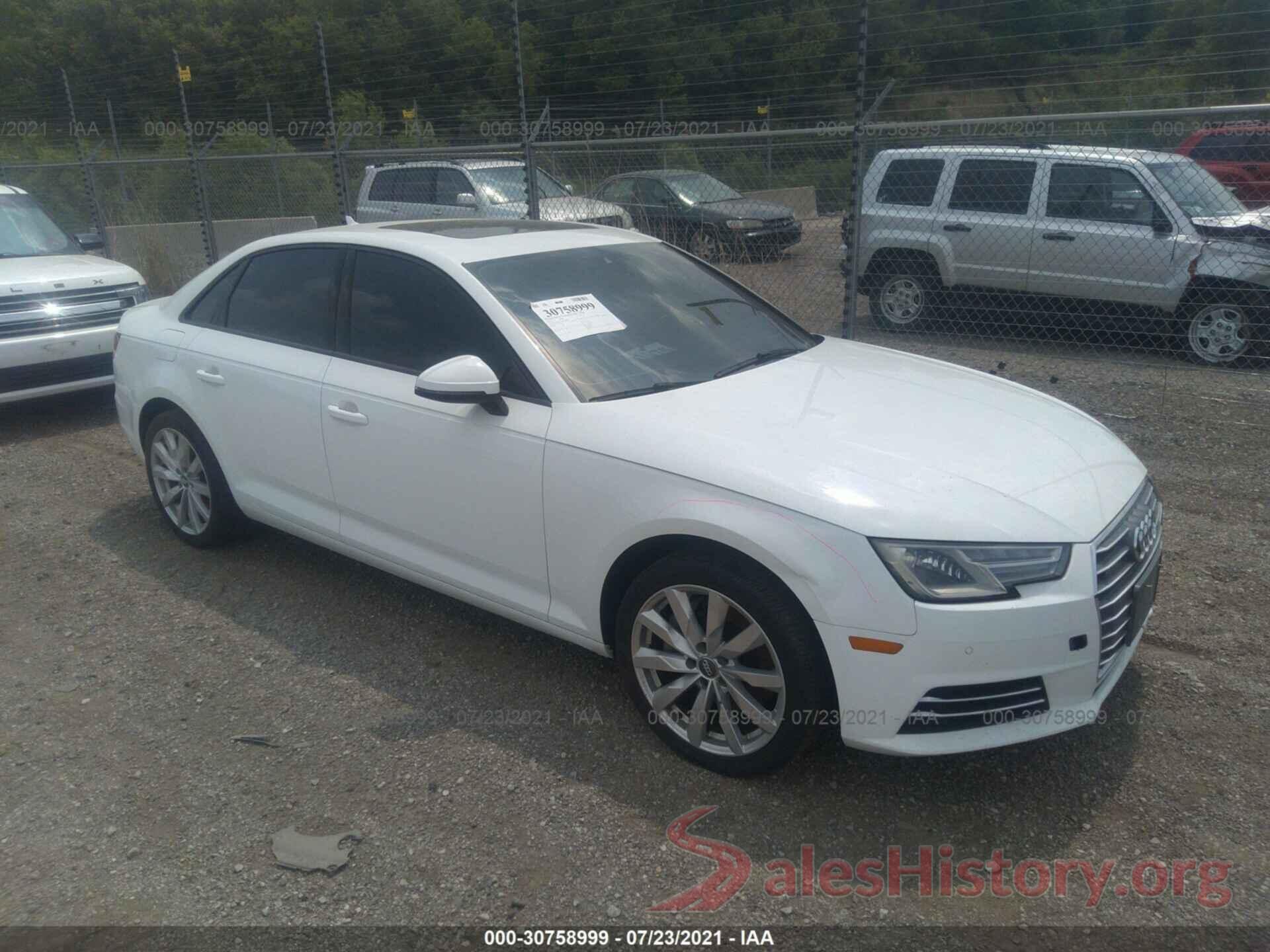 WAUANAF42HN007890 2017 AUDI A4