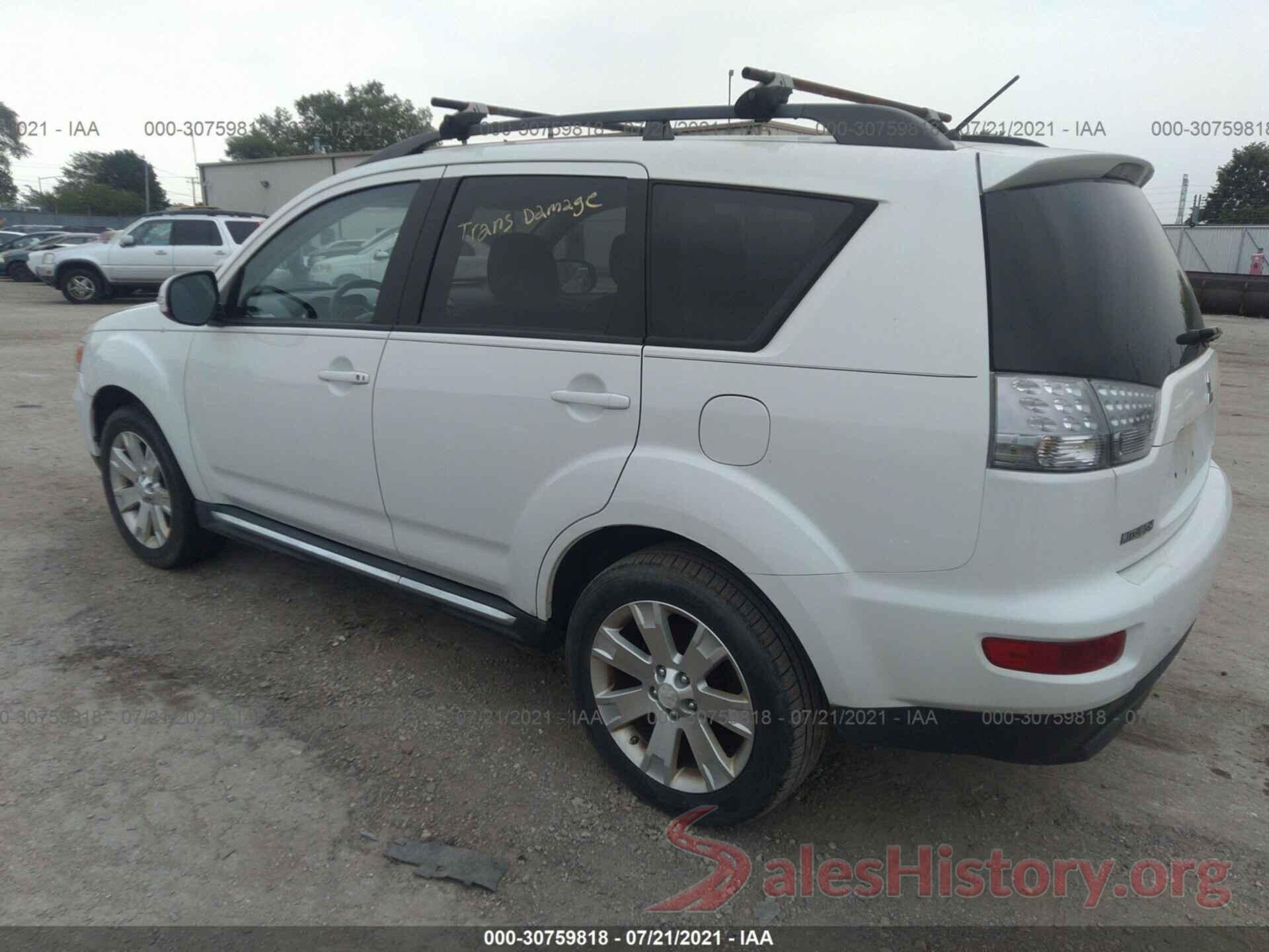 JA4JT3AW5CU014158 2012 MITSUBISHI OUTLANDER