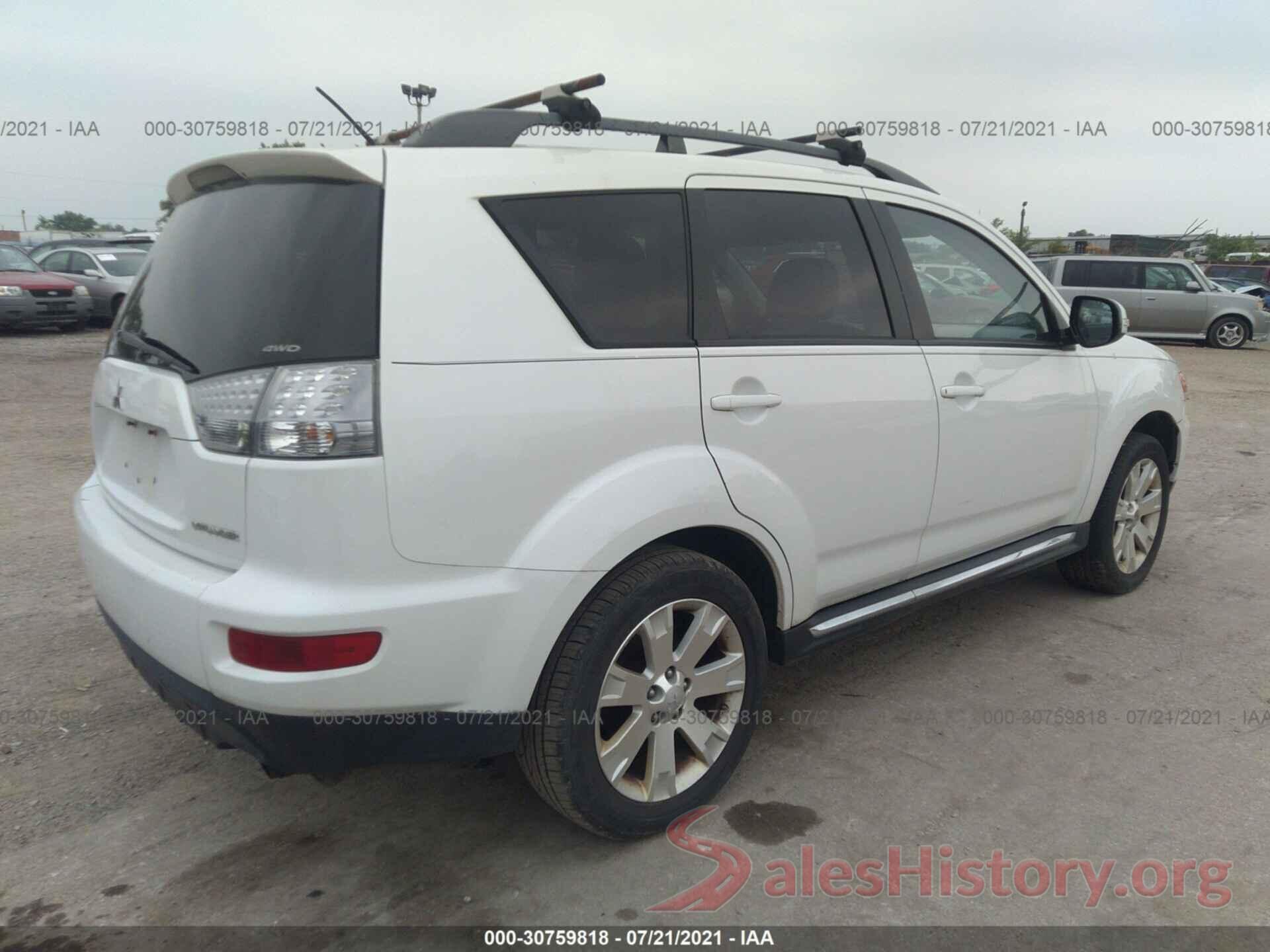 JA4JT3AW5CU014158 2012 MITSUBISHI OUTLANDER