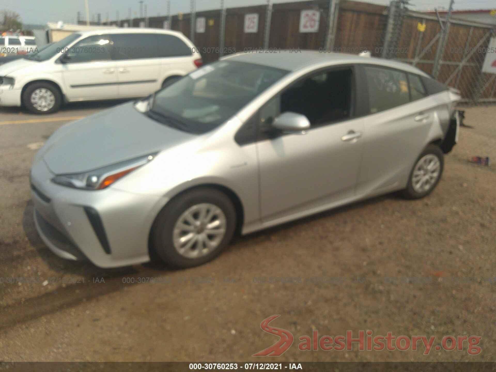 JTDKAMFUXM3144702 2021 TOYOTA PRIUS