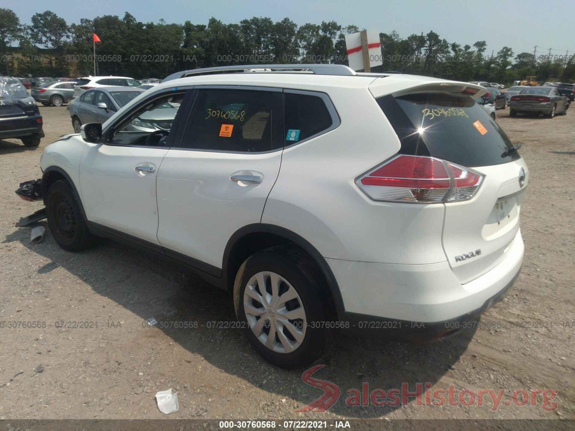 KNMAT2MV9GP730262 2016 NISSAN ROGUE