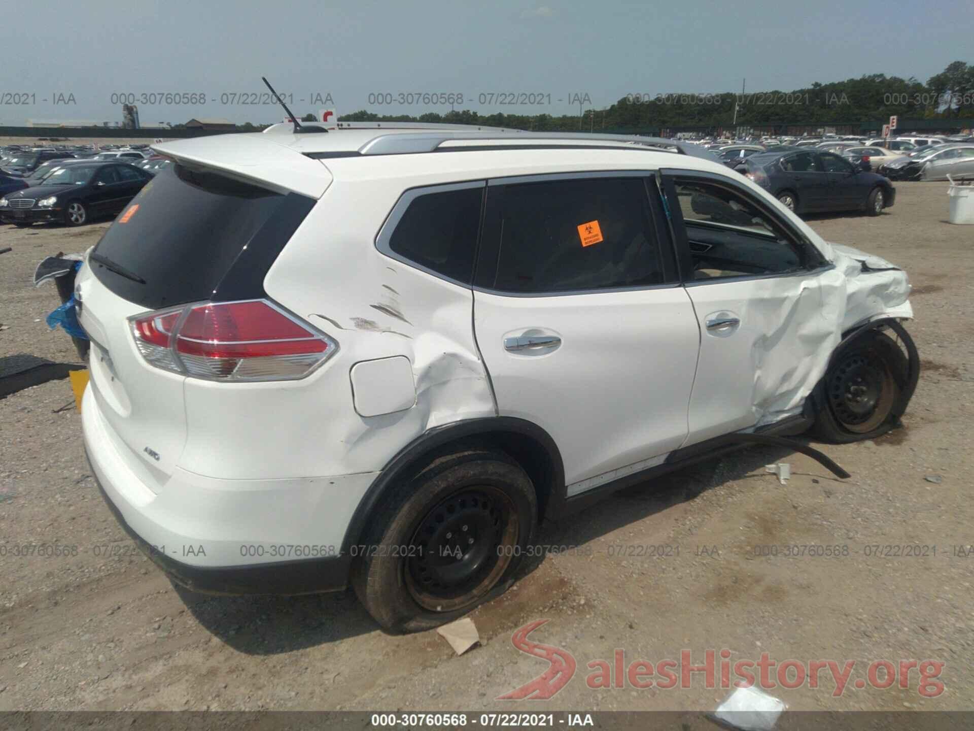 KNMAT2MV9GP730262 2016 NISSAN ROGUE