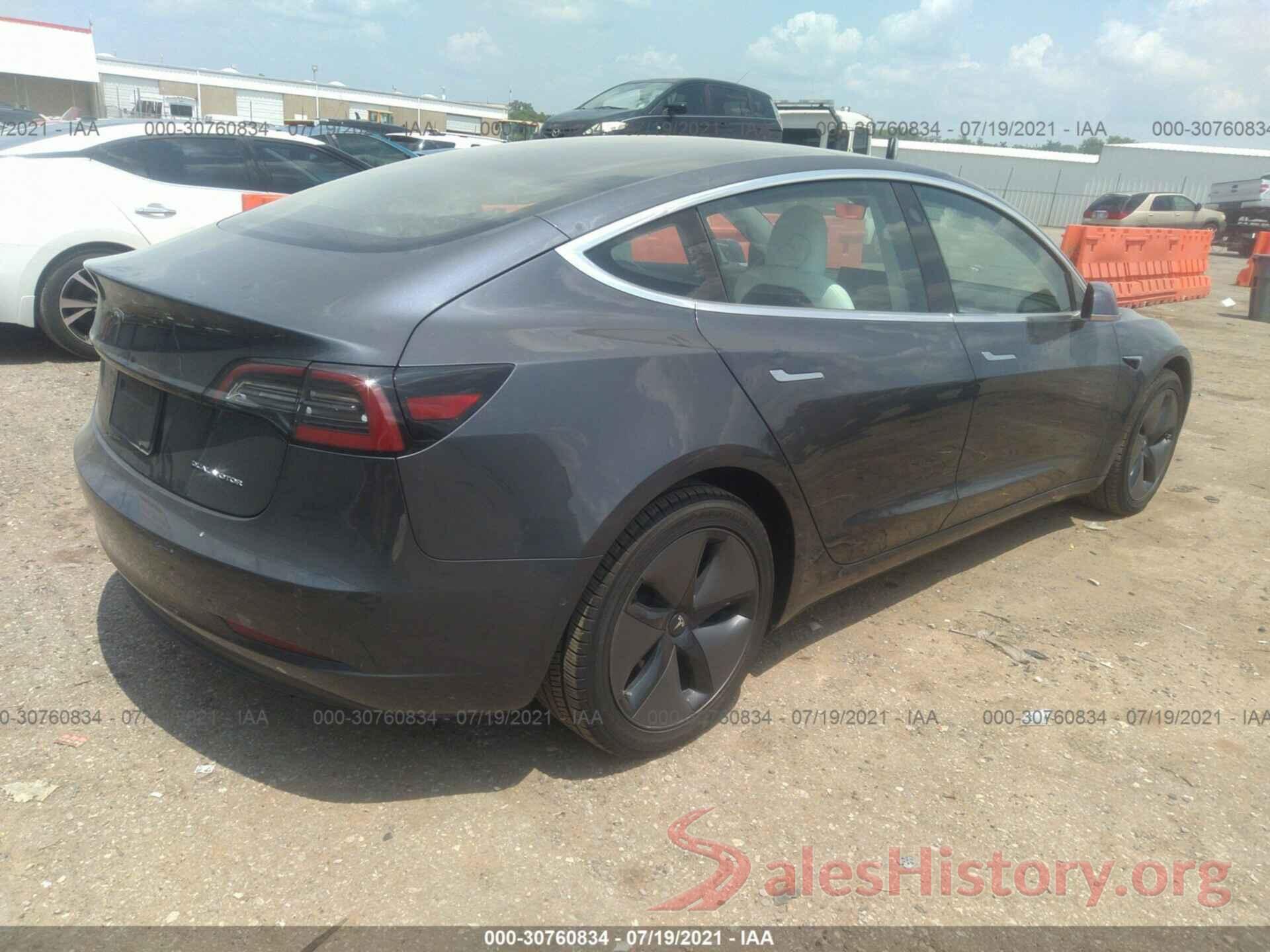 5YJ3E1EB1KF195058 2019 TESLA MODEL 3