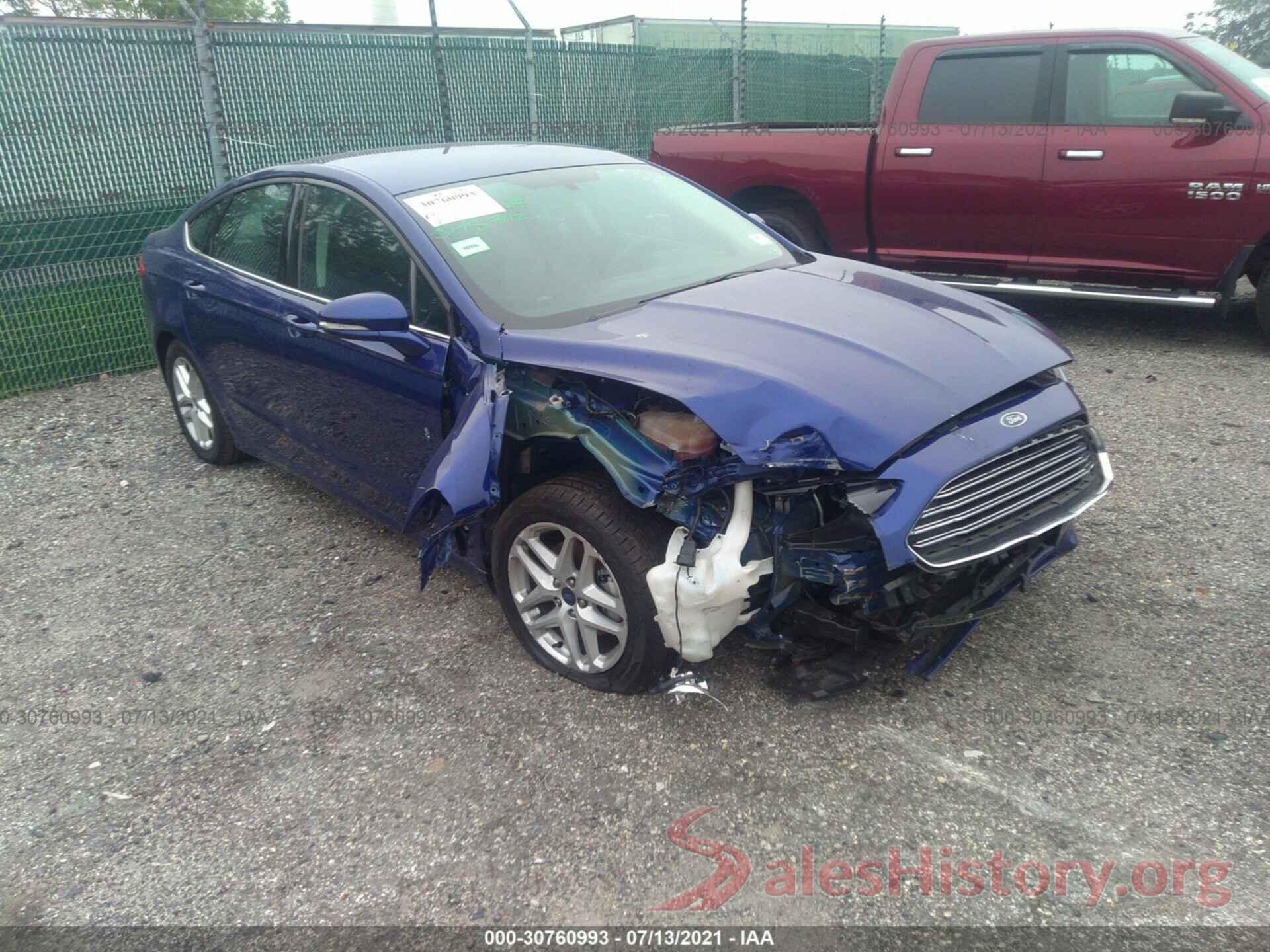 3FA6P0H7XGR337430 2016 FORD FUSION