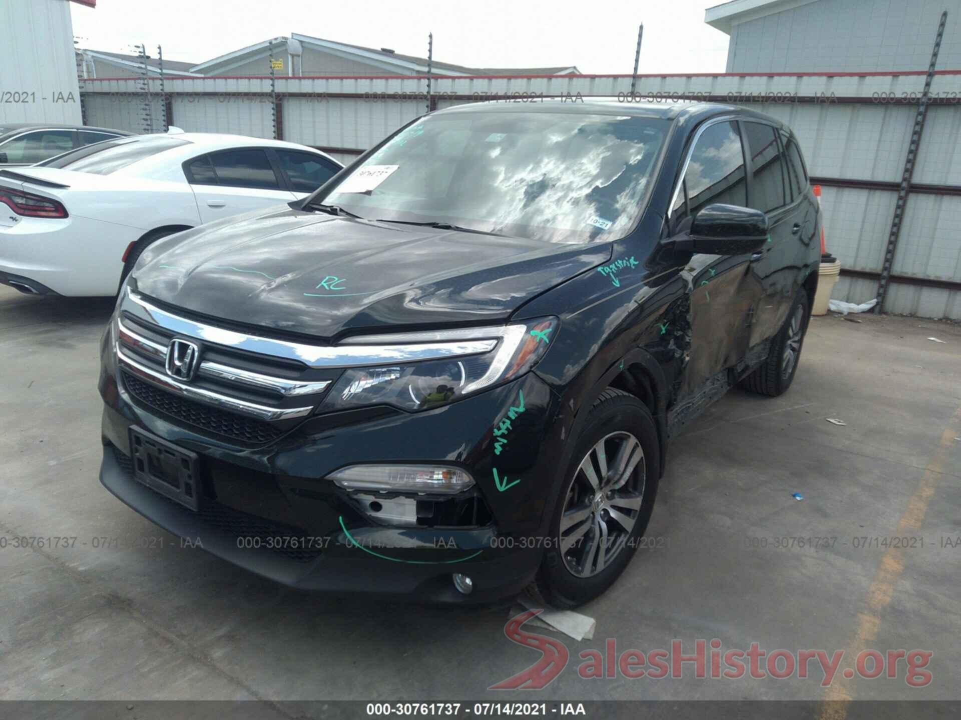 5FNYF6H76GB119172 2016 HONDA PILOT