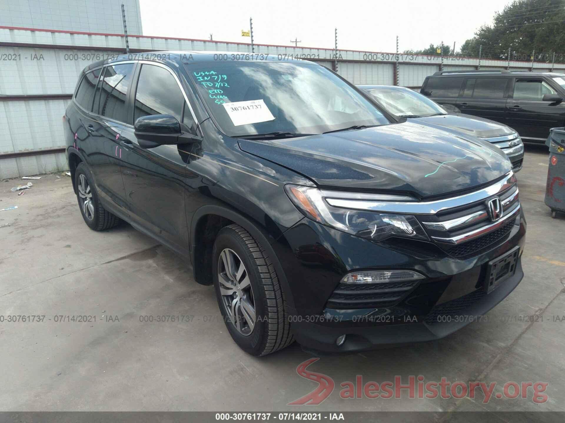 5FNYF6H76GB119172 2016 HONDA PILOT