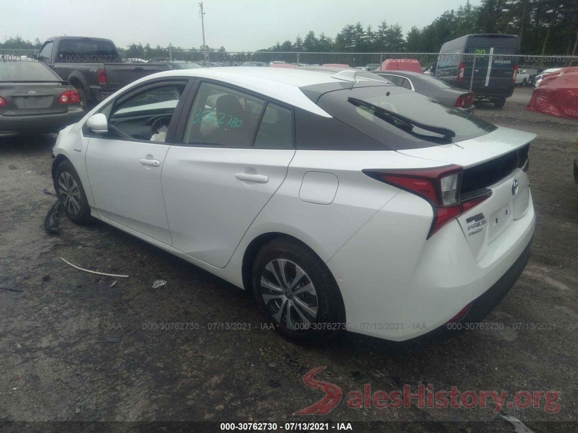 JTDL9MFU3M3027704 2021 TOYOTA PRIUS