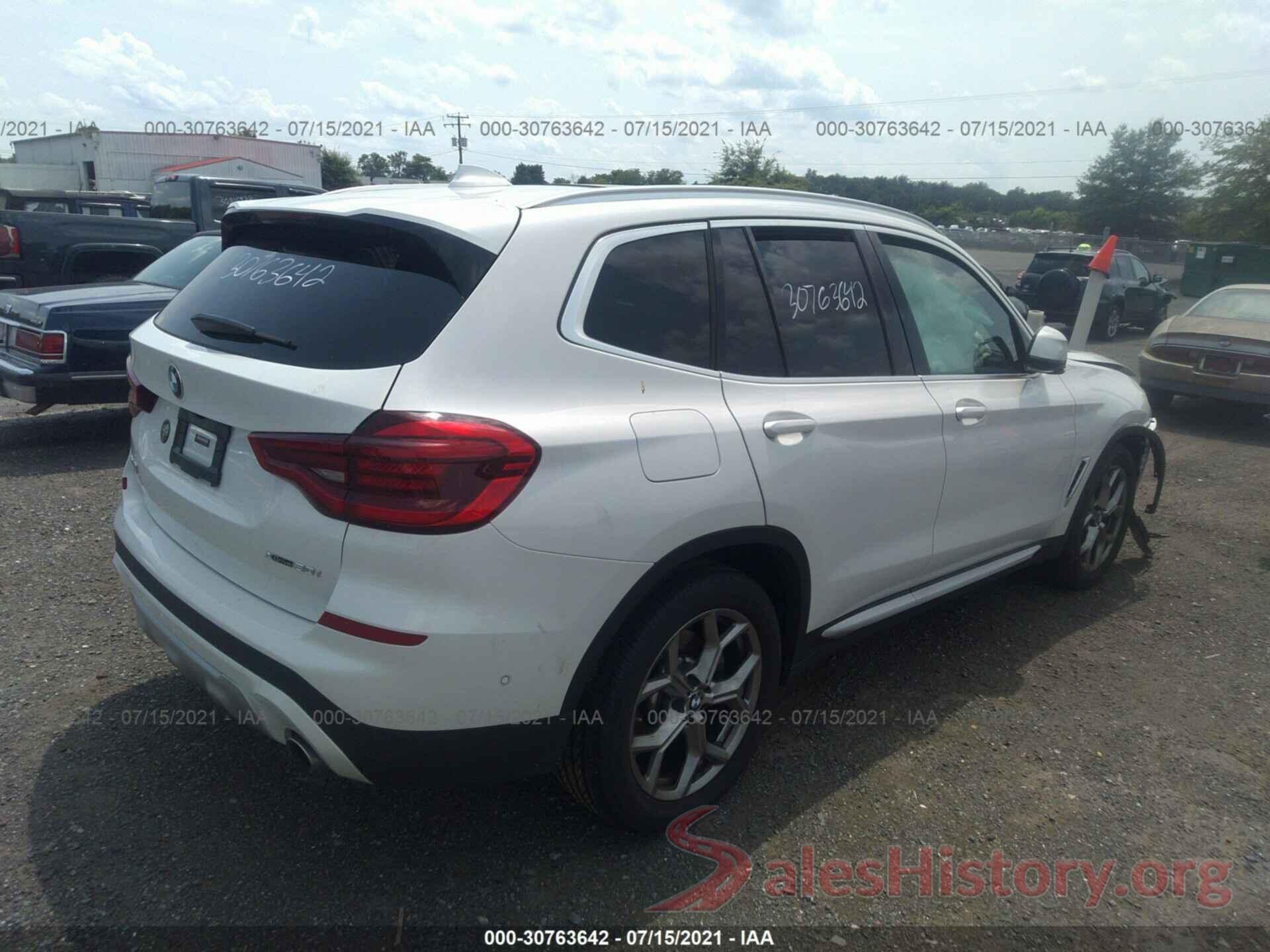 5UXTY5C07M9D79421 2021 BMW X3