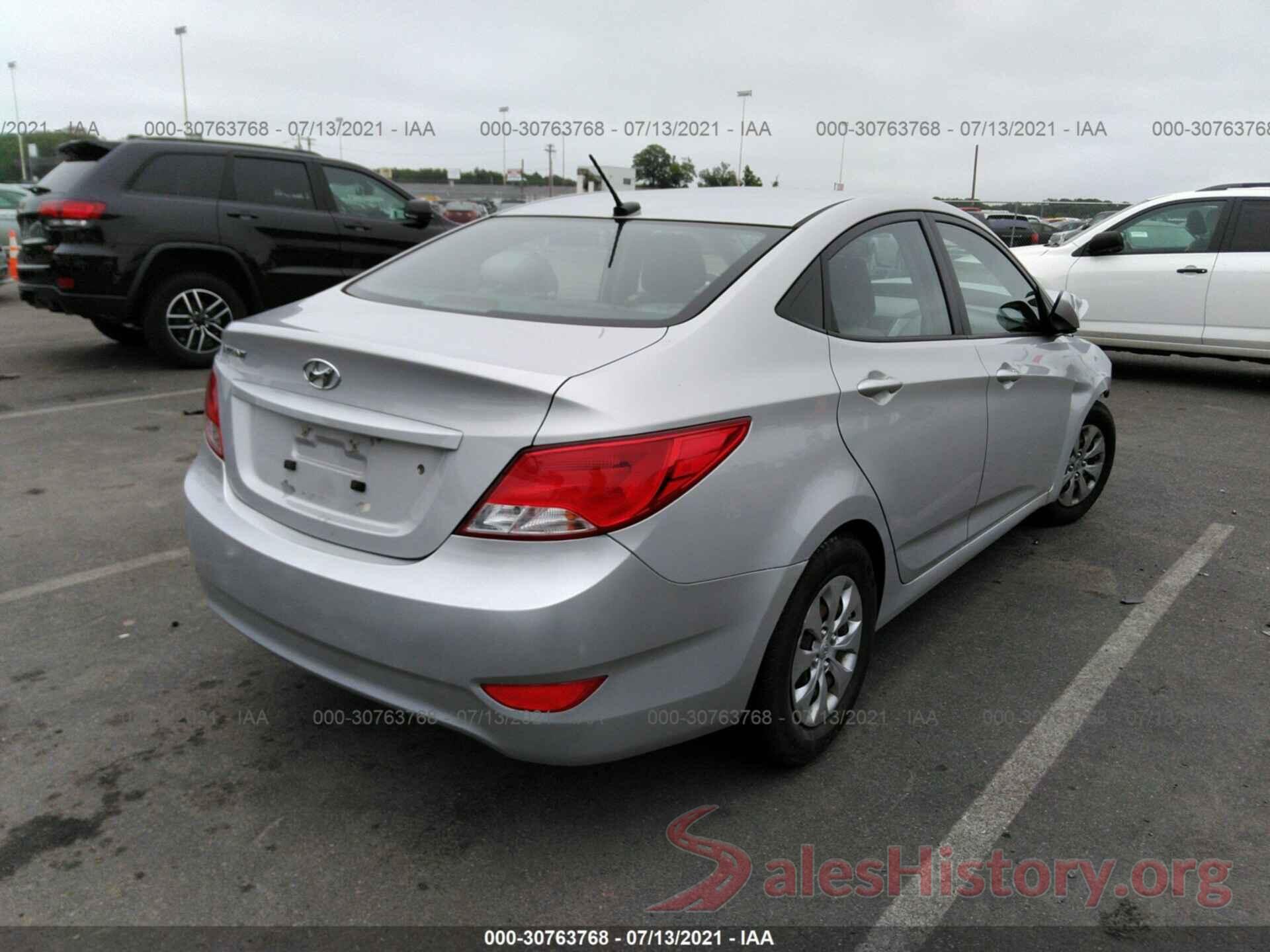 KMHCT4AE8GU955200 2016 HYUNDAI ACCENT