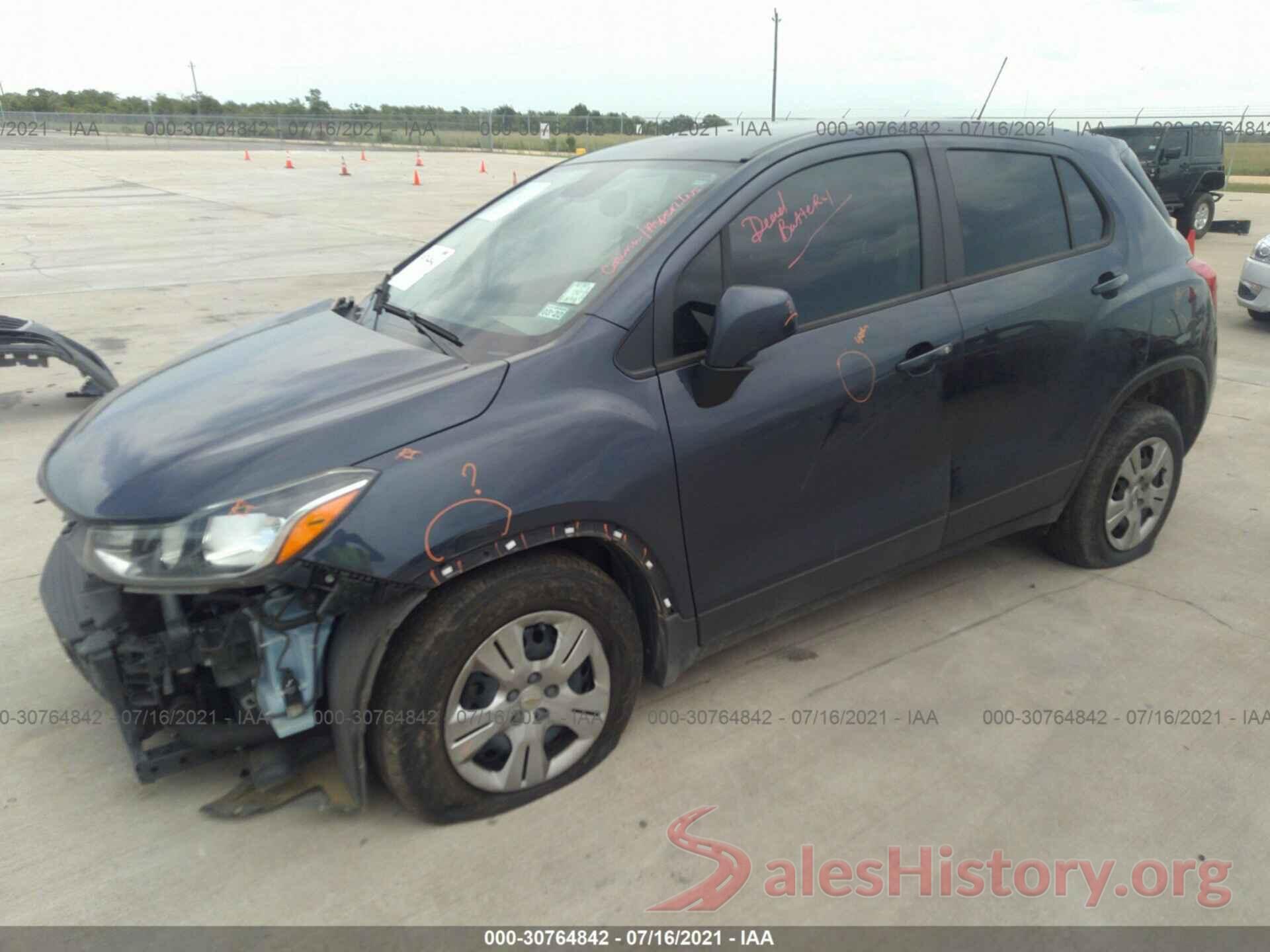 3GNCJKSB3KL107805 2019 CHEVROLET TRAX