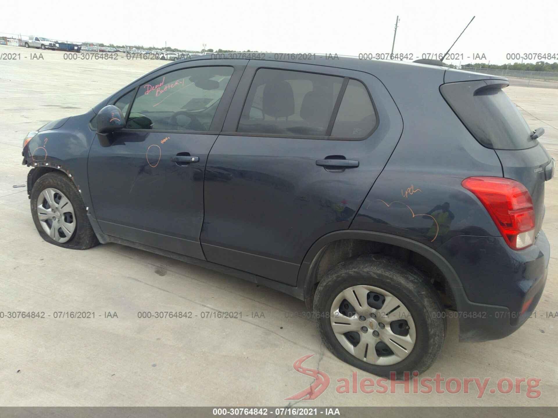 3GNCJKSB3KL107805 2019 CHEVROLET TRAX