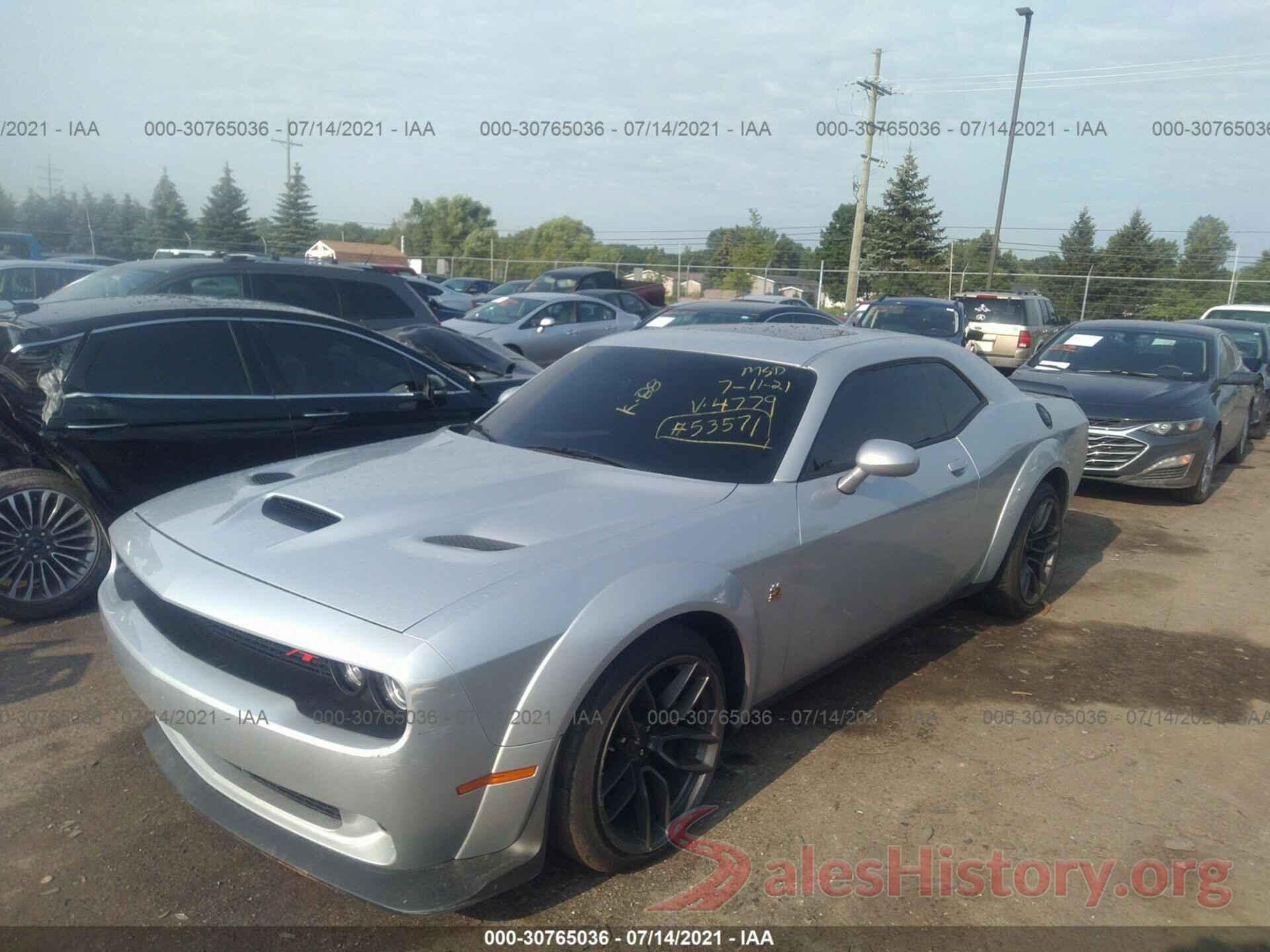 2C3CDZFJ1MH534779 2021 DODGE CHALLENGER