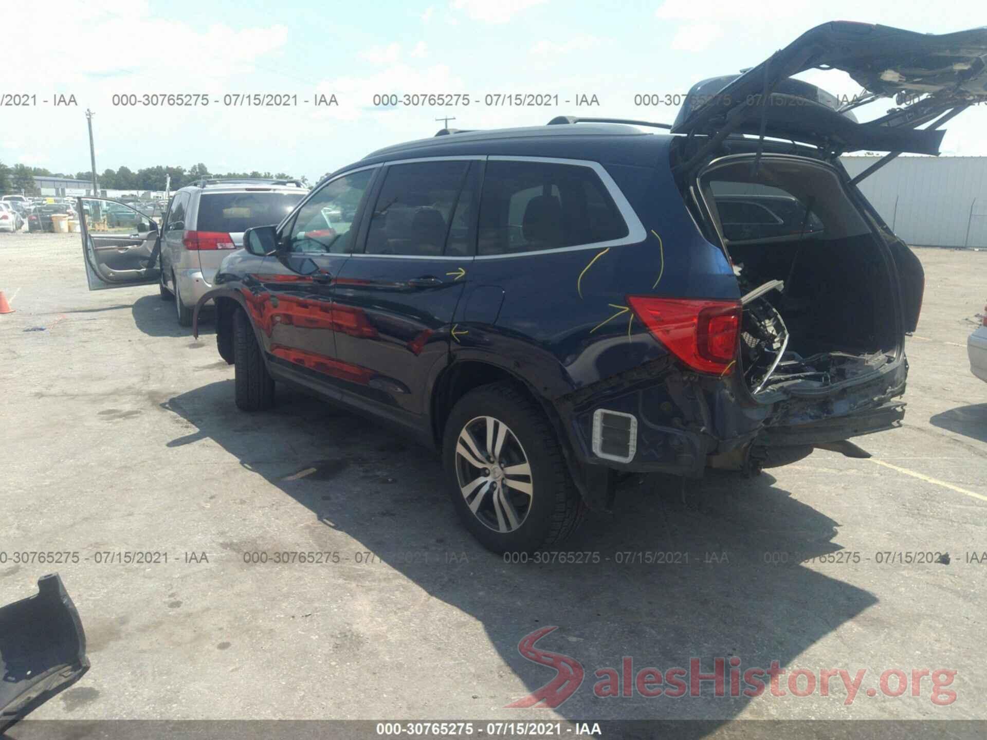 5FNYF6H55GB052031 2016 HONDA PILOT