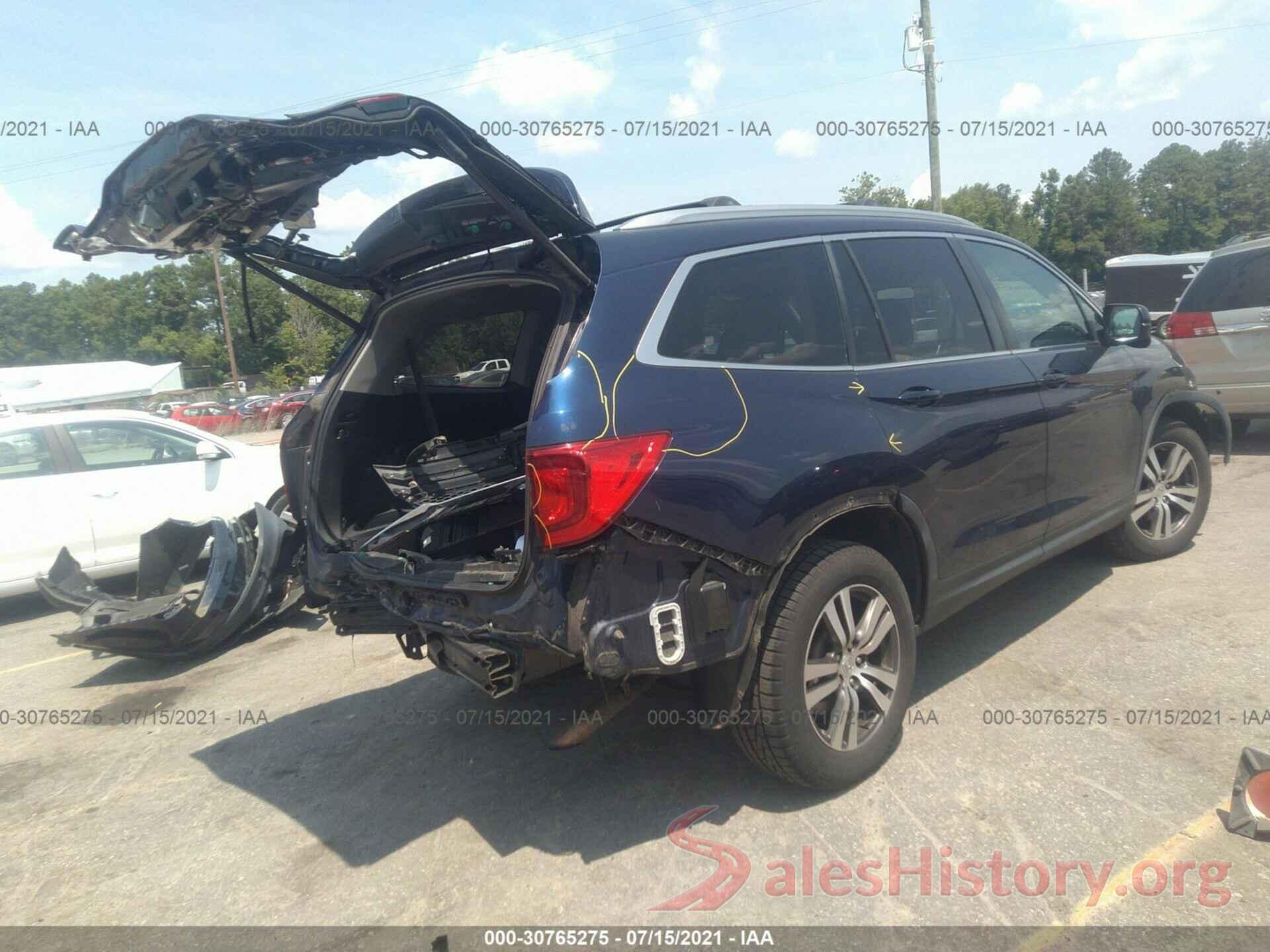 5FNYF6H55GB052031 2016 HONDA PILOT