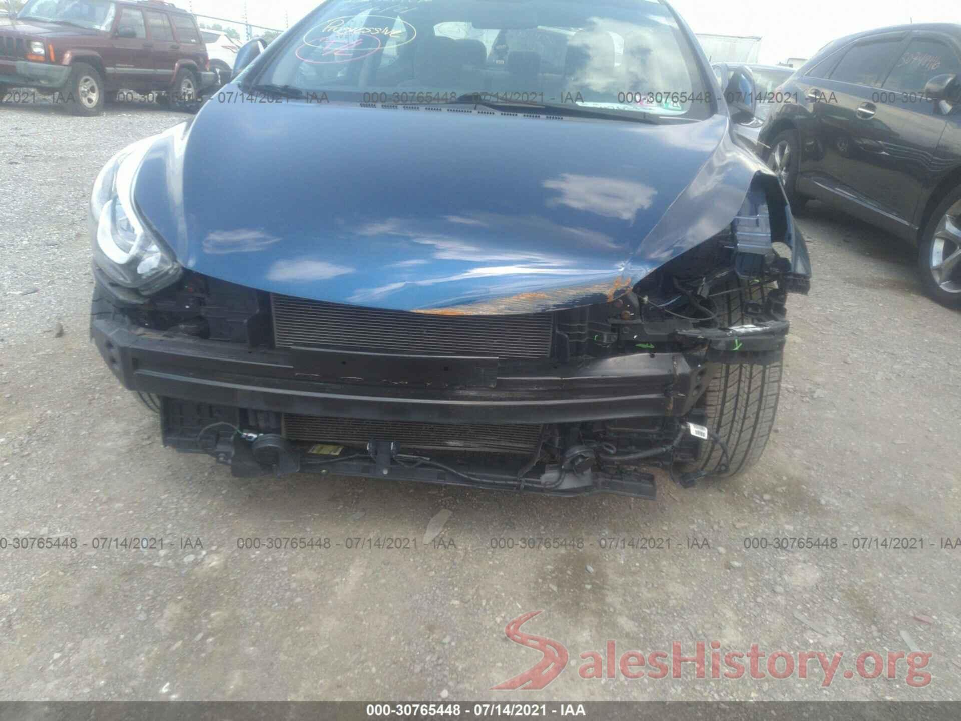 5NPDH4AE6GH796651 2016 HYUNDAI ELANTRA