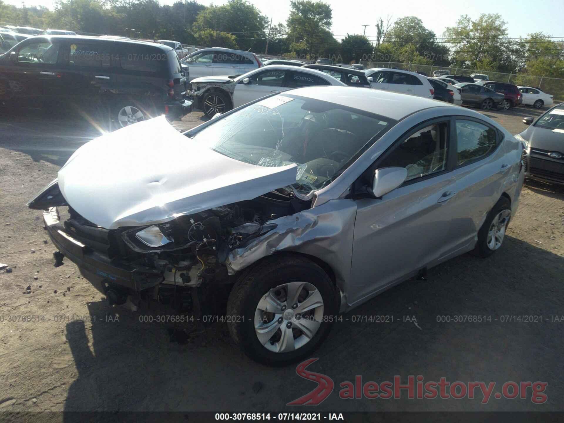 KMHDH4AE7GU581734 2016 HYUNDAI ELANTRA