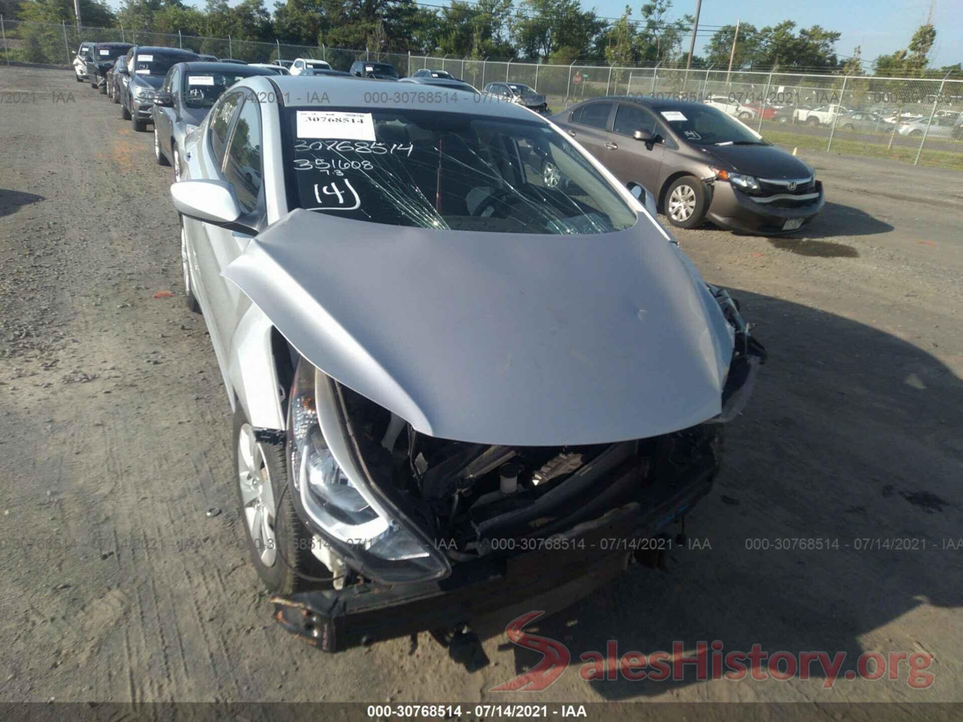 KMHDH4AE7GU581734 2016 HYUNDAI ELANTRA