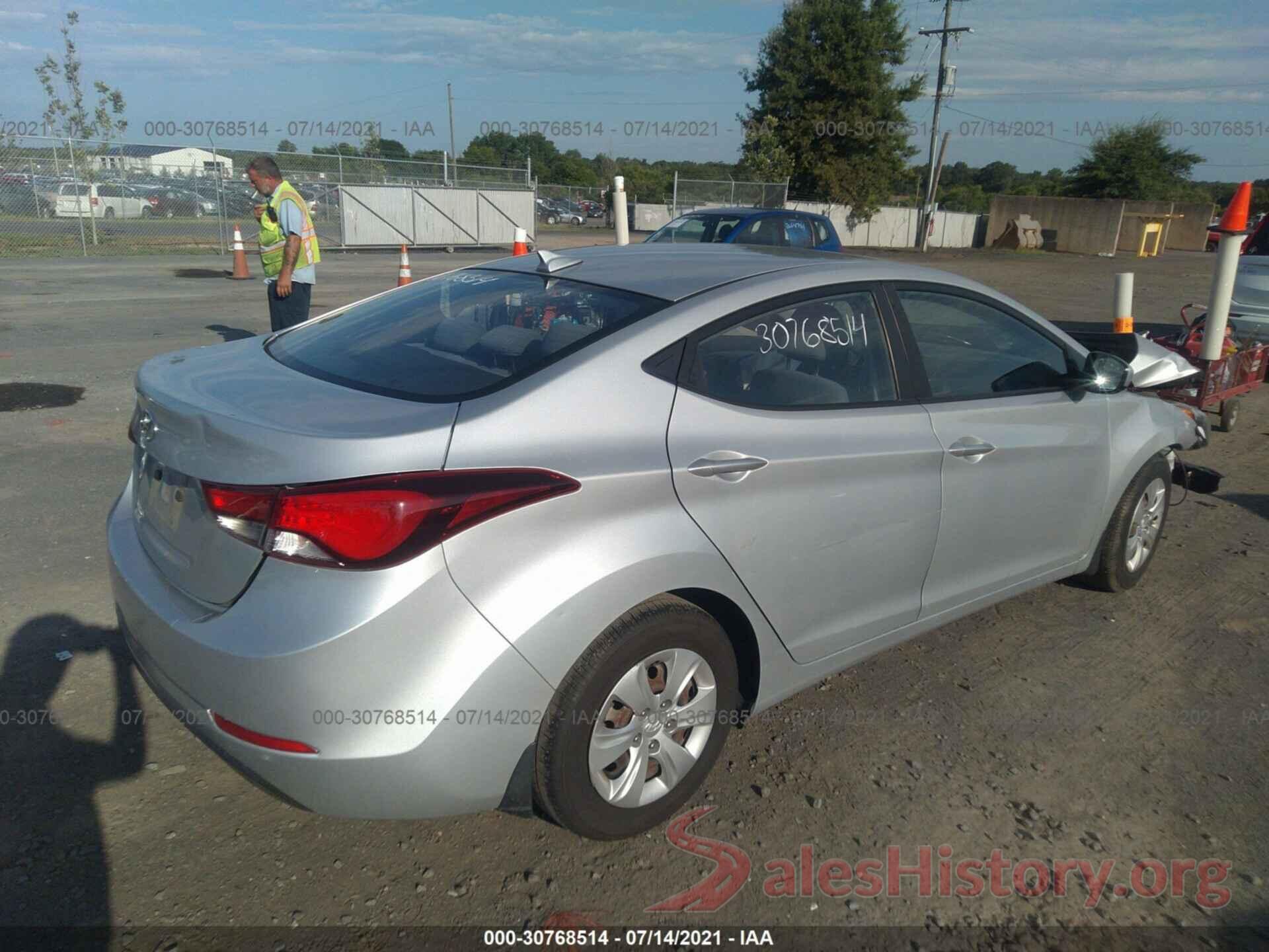 KMHDH4AE7GU581734 2016 HYUNDAI ELANTRA