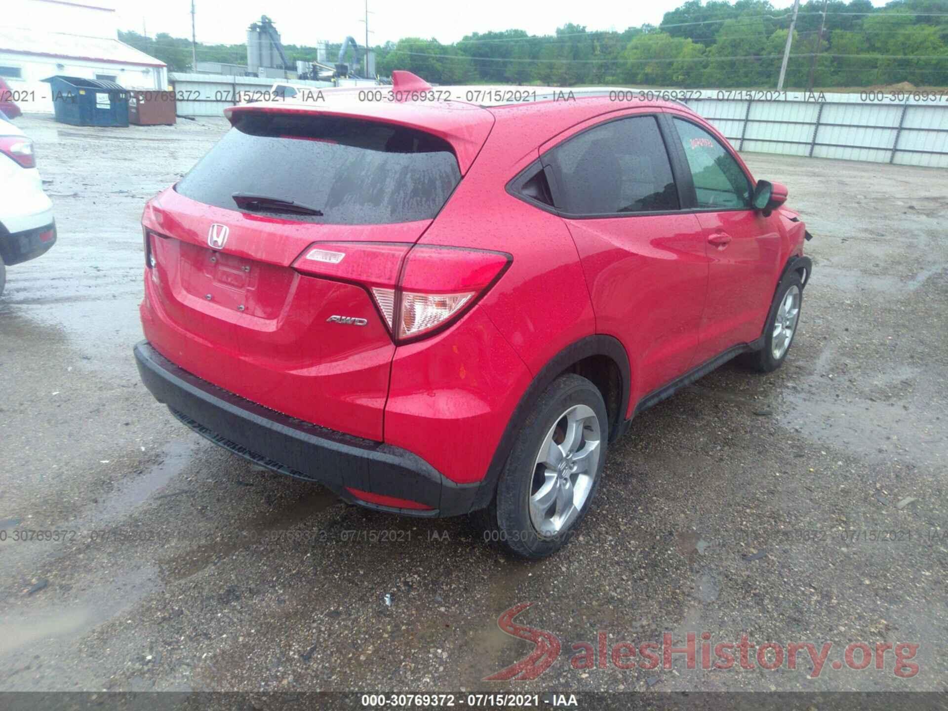 3CZRU6H76GM710117 2016 HONDA HR-V