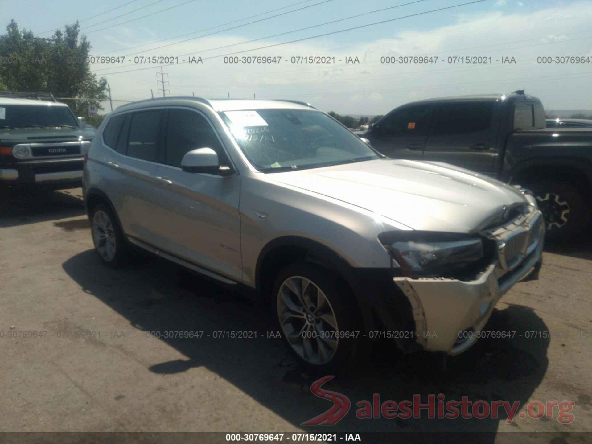 5UXWY3C54G0N87792 2016 BMW X3