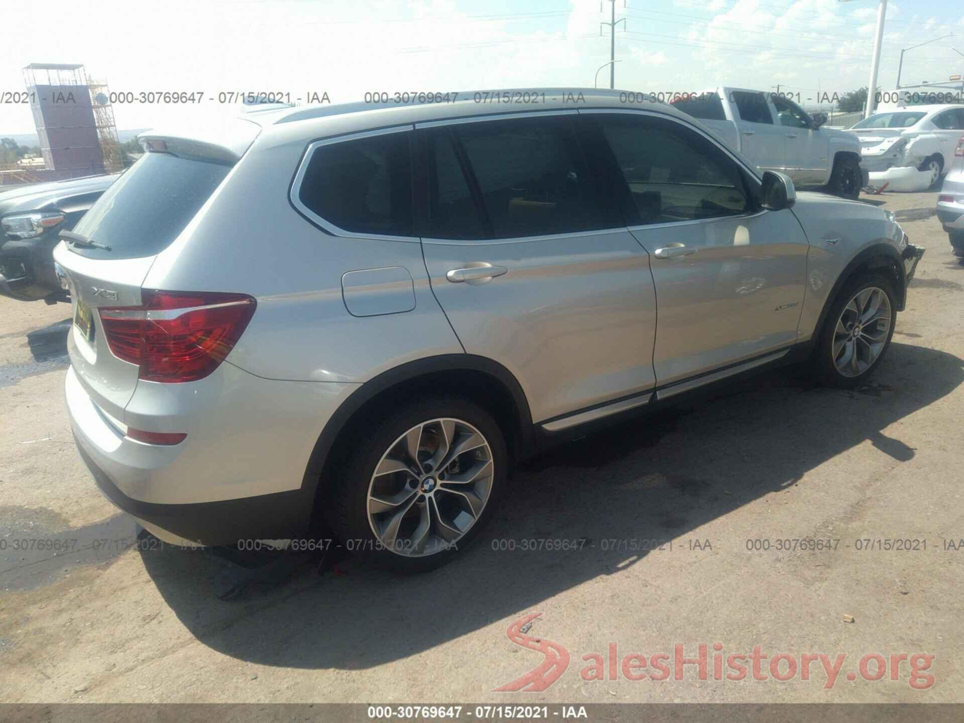 5UXWY3C54G0N87792 2016 BMW X3