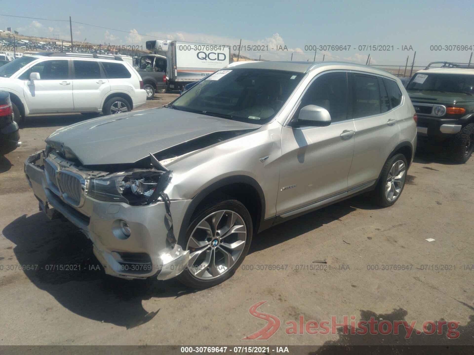 5UXWY3C54G0N87792 2016 BMW X3