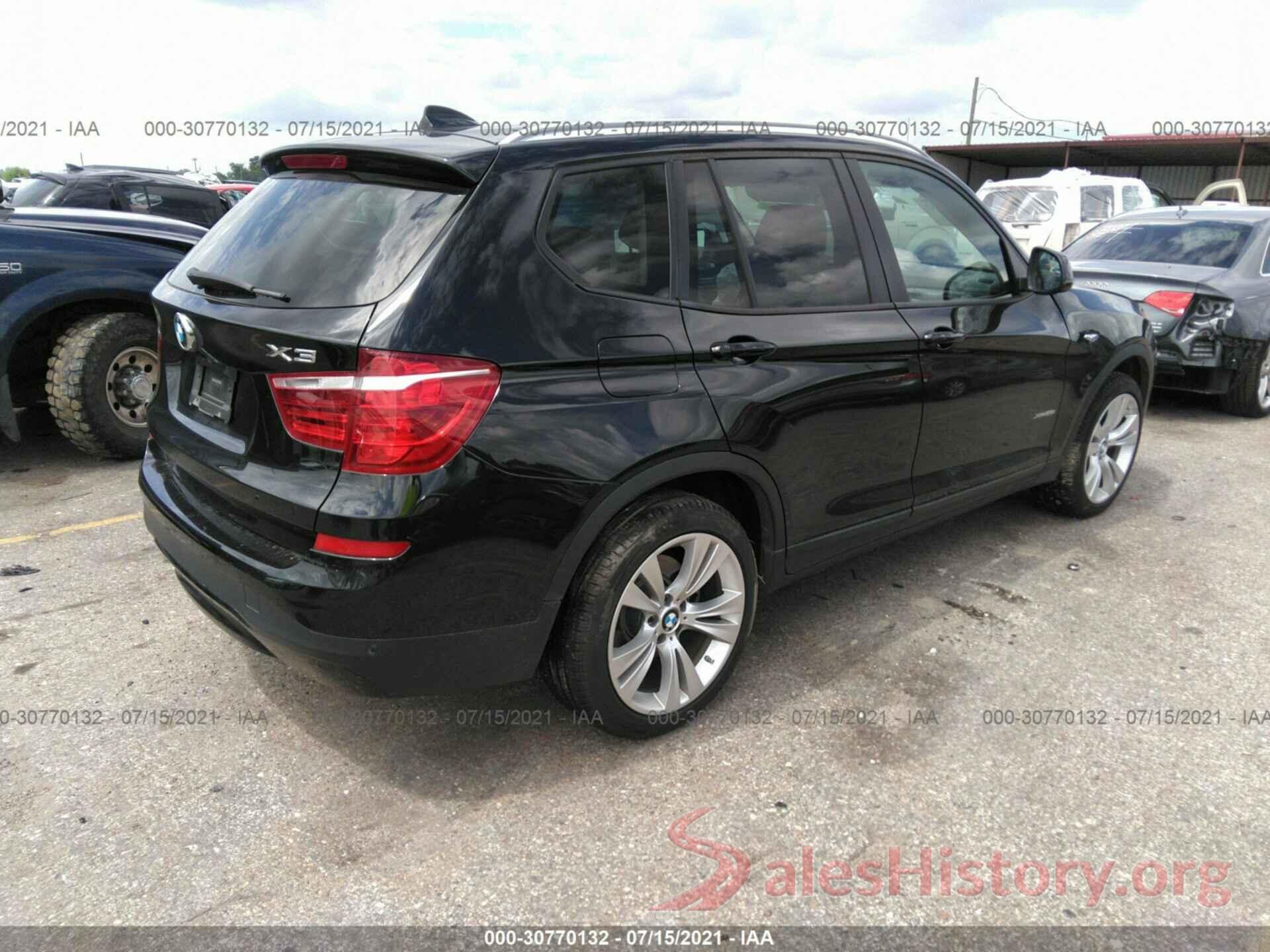 5UXWX9C59G0D72207 2016 BMW X3