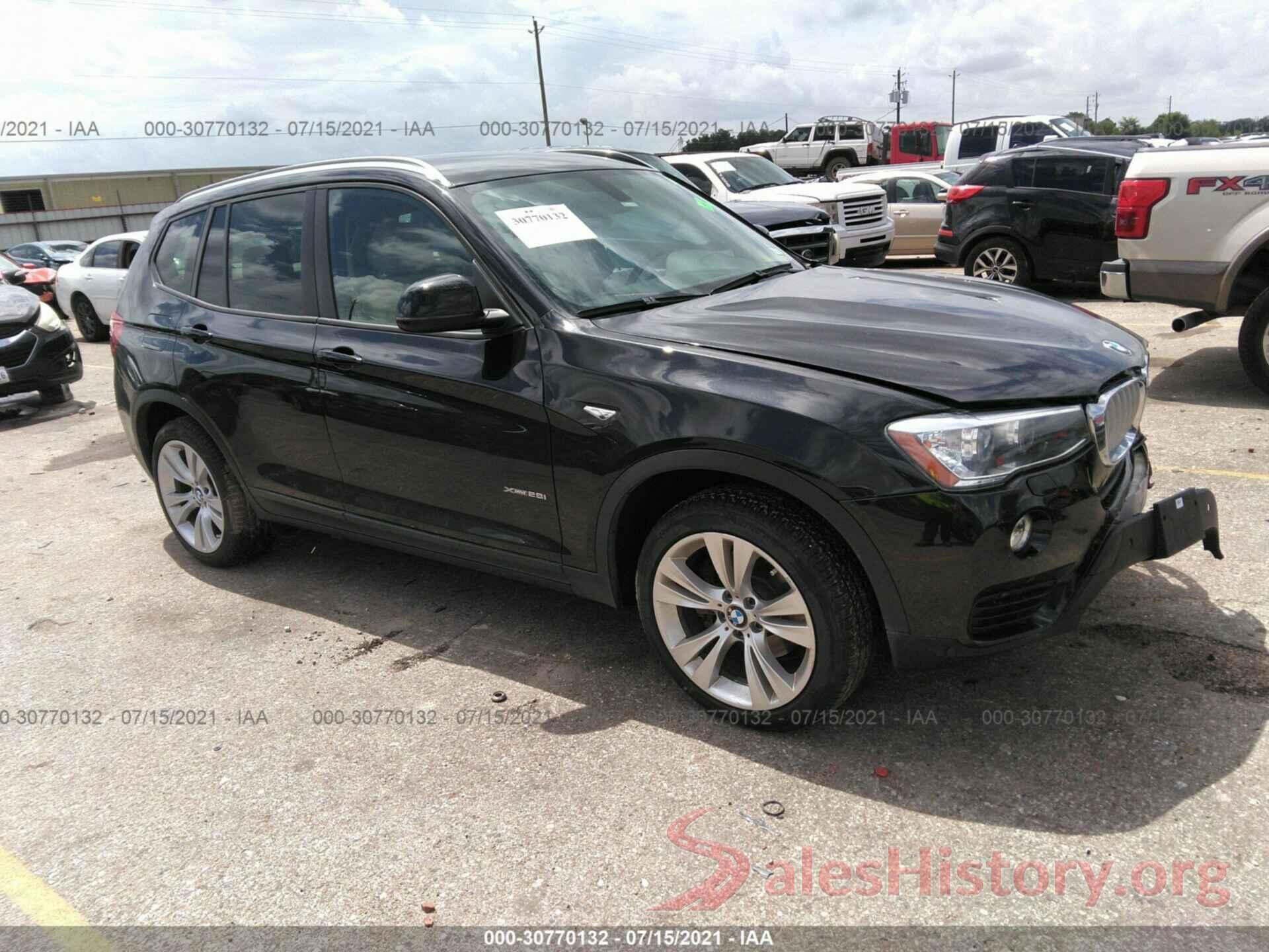 5UXWX9C59G0D72207 2016 BMW X3