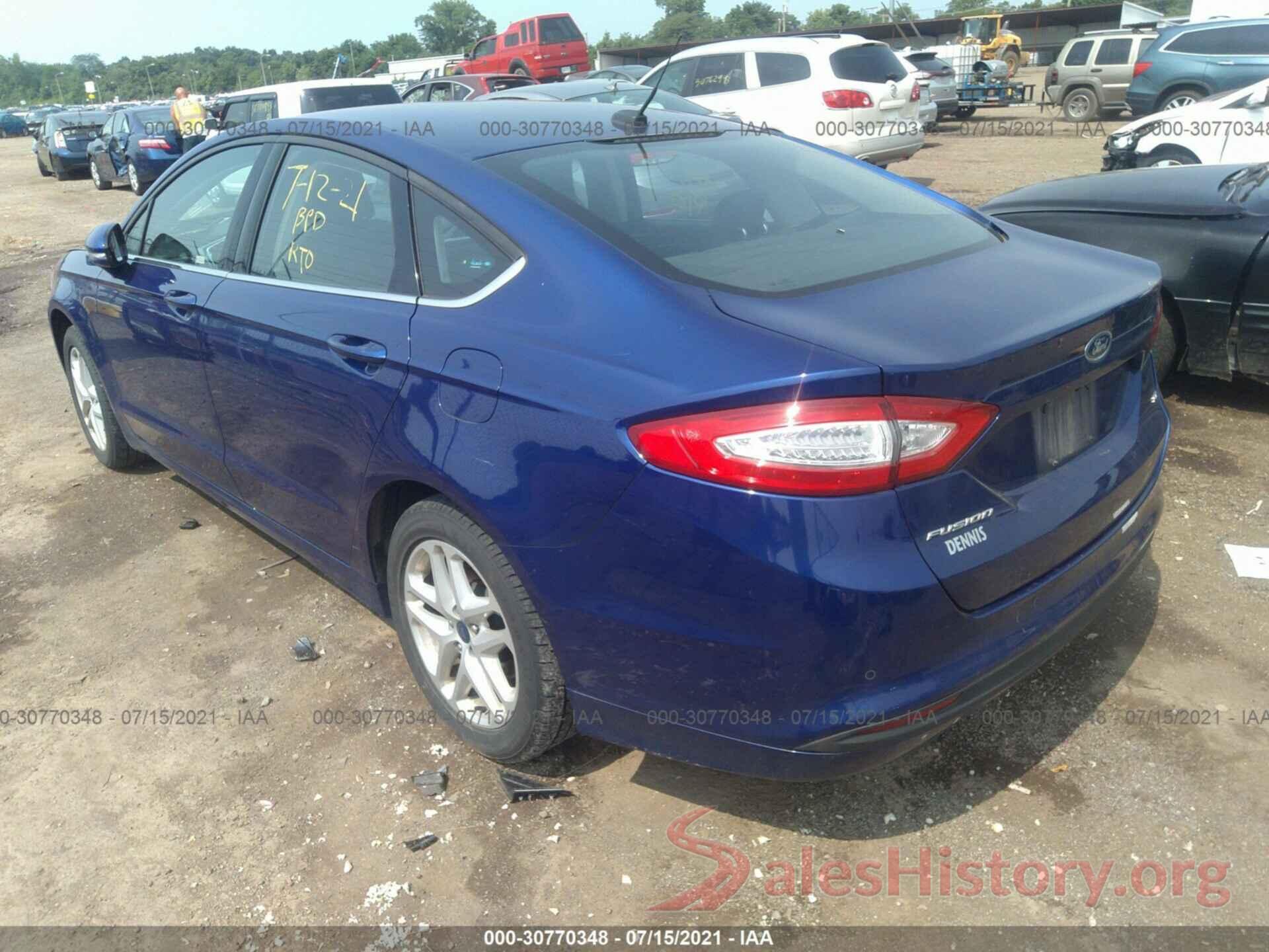 1FA6P0H71G5123834 2016 FORD FUSION