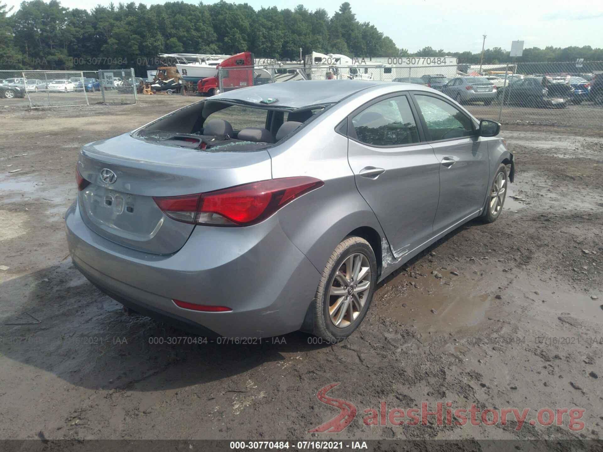 5NPDH4AE3GH797806 2016 HYUNDAI ELANTRA