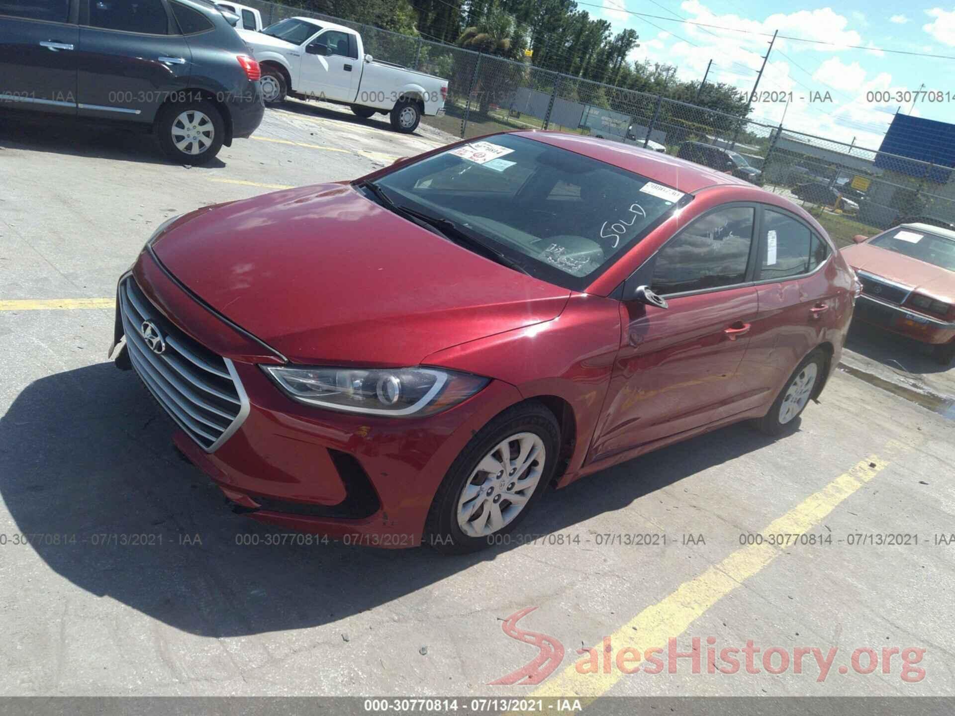 5NPD74LFXHH111920 2017 HYUNDAI ELANTRA