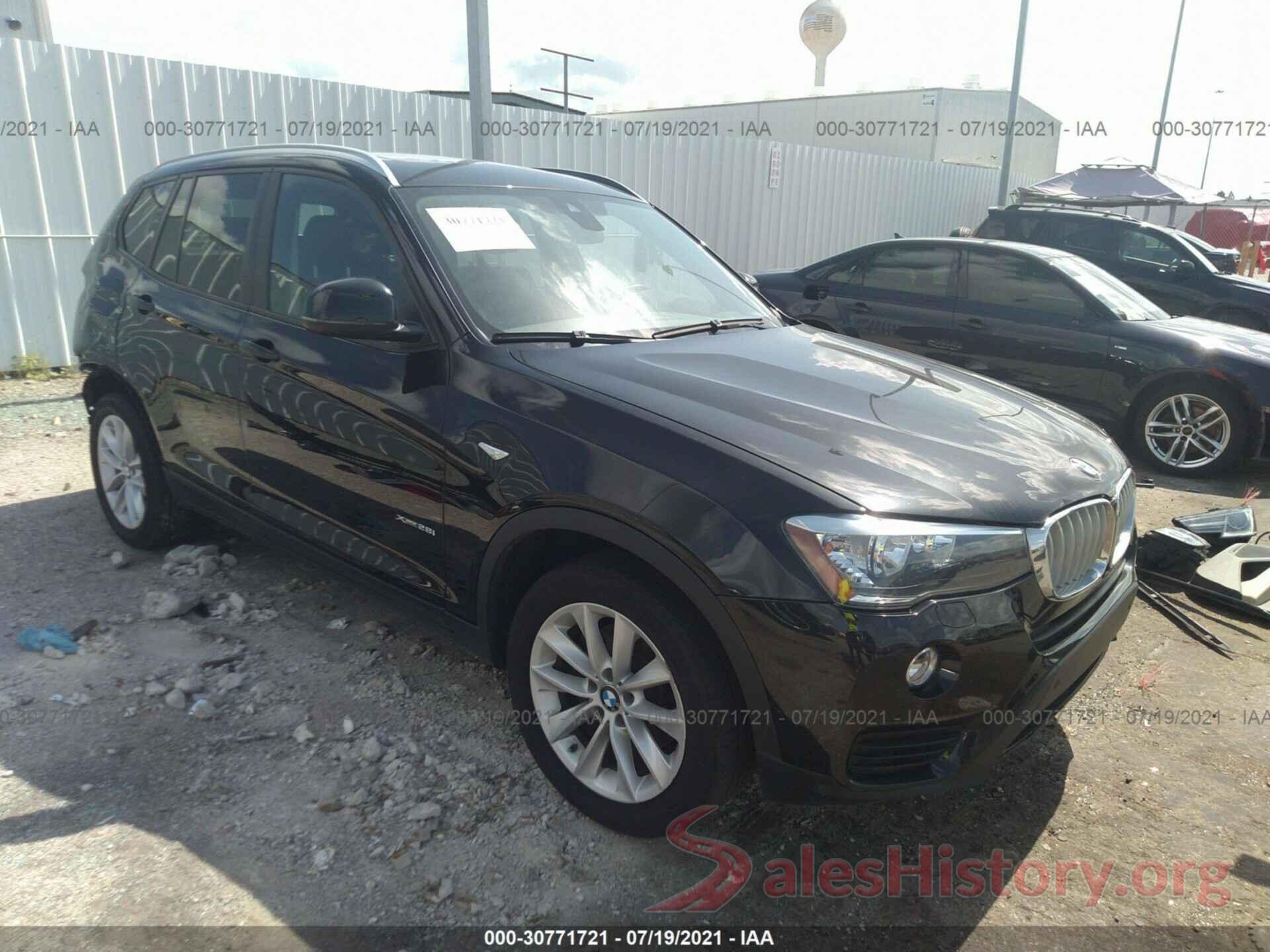 5UXWX9C59G0D82901 2016 BMW X3