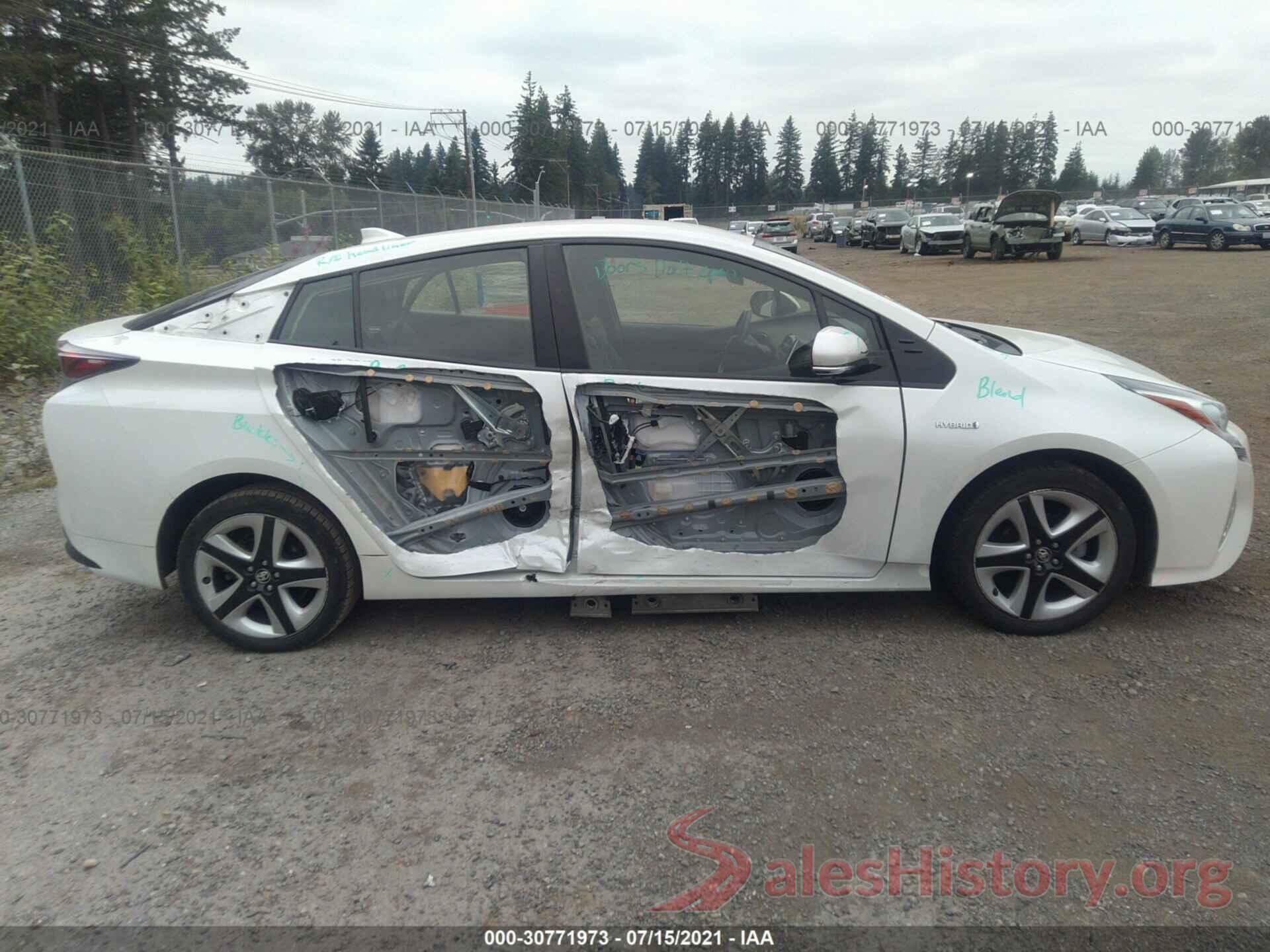 JTDKARFU8G3010465 2016 TOYOTA PRIUS