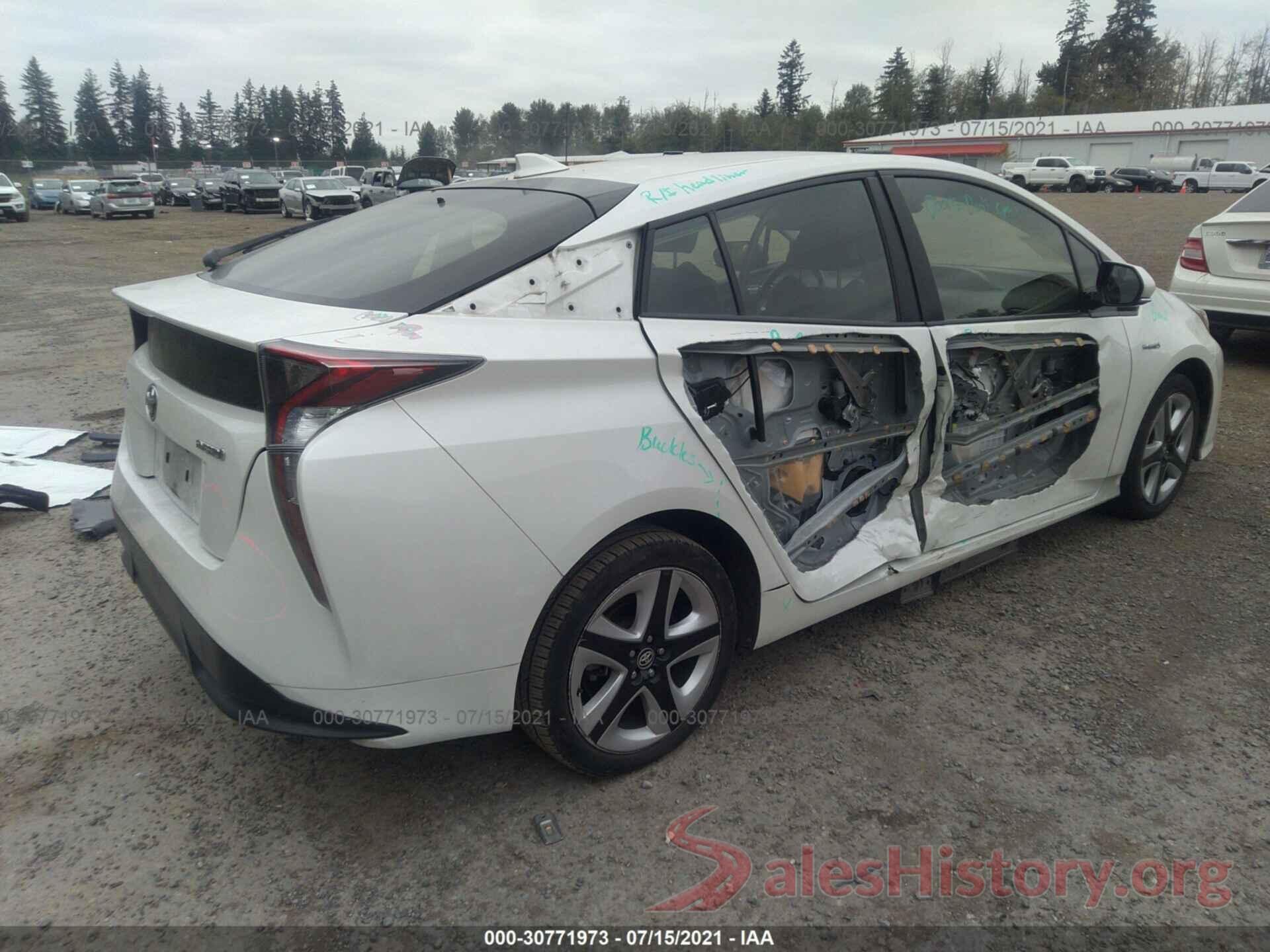 JTDKARFU8G3010465 2016 TOYOTA PRIUS