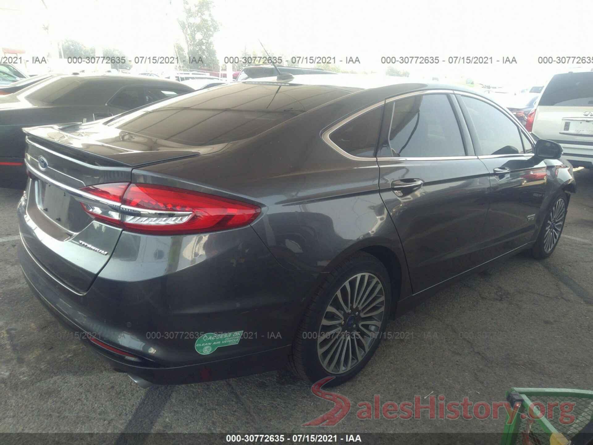 3FA6P0SU4JR123488 2018 FORD FUSION ENERGI