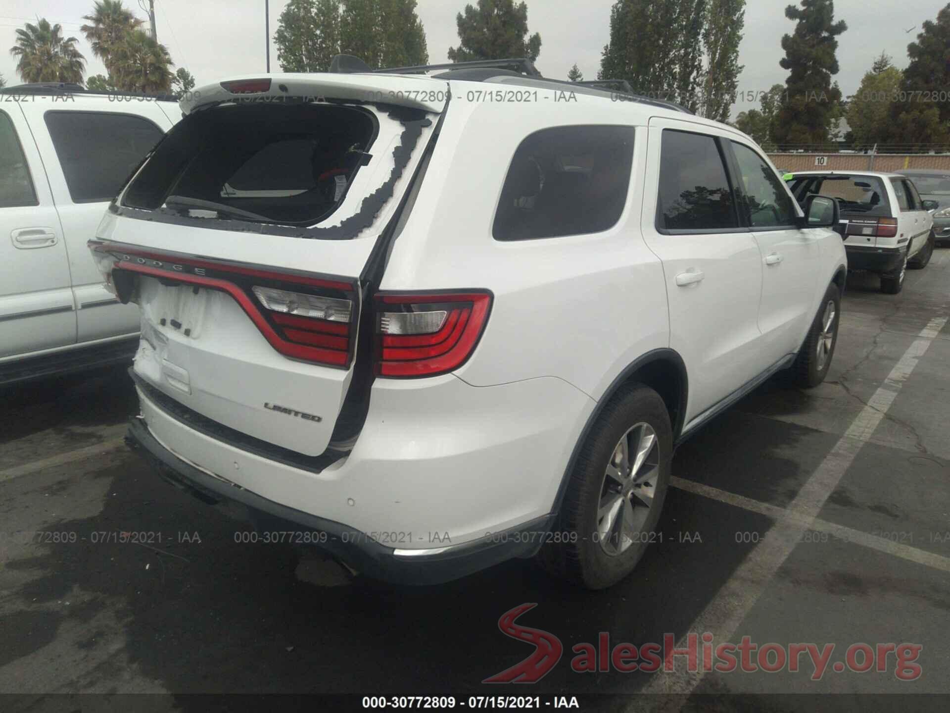 1C4RDHDG6GC446485 2016 DODGE DURANGO