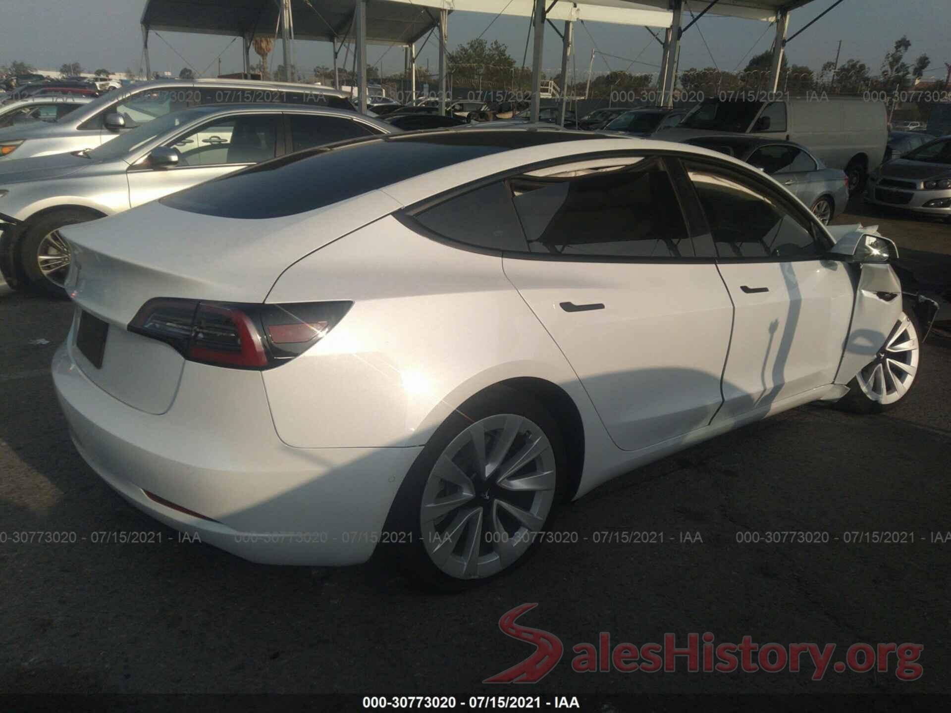 5YJ3E1EA5MF872140 2021 TESLA MODEL 3